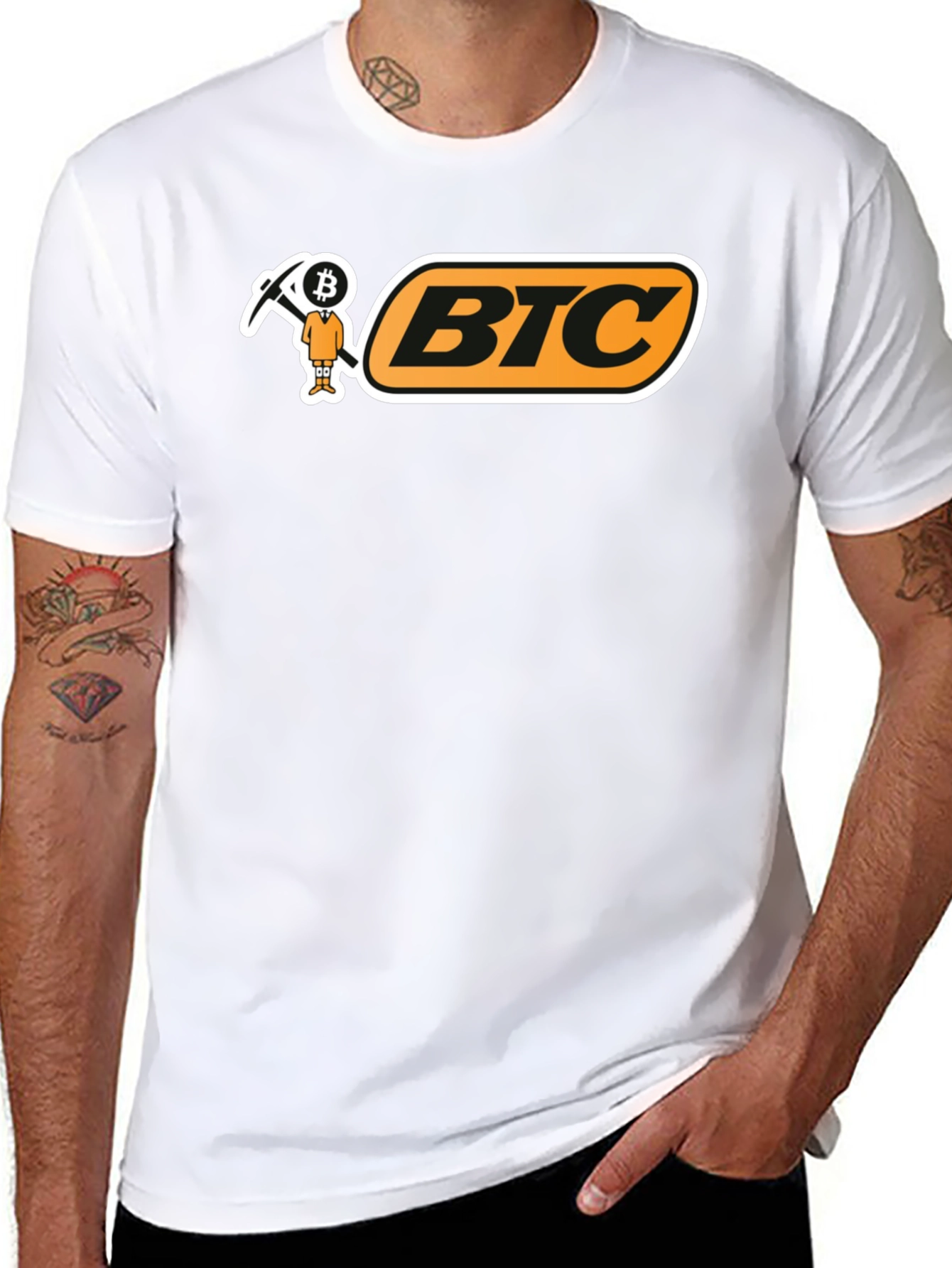 BTC Bitcoin Miner T-Shirt - Black Crypto Tee