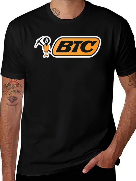 BTC Bitcoin Miner T-Shirt - Black Crypto Tee