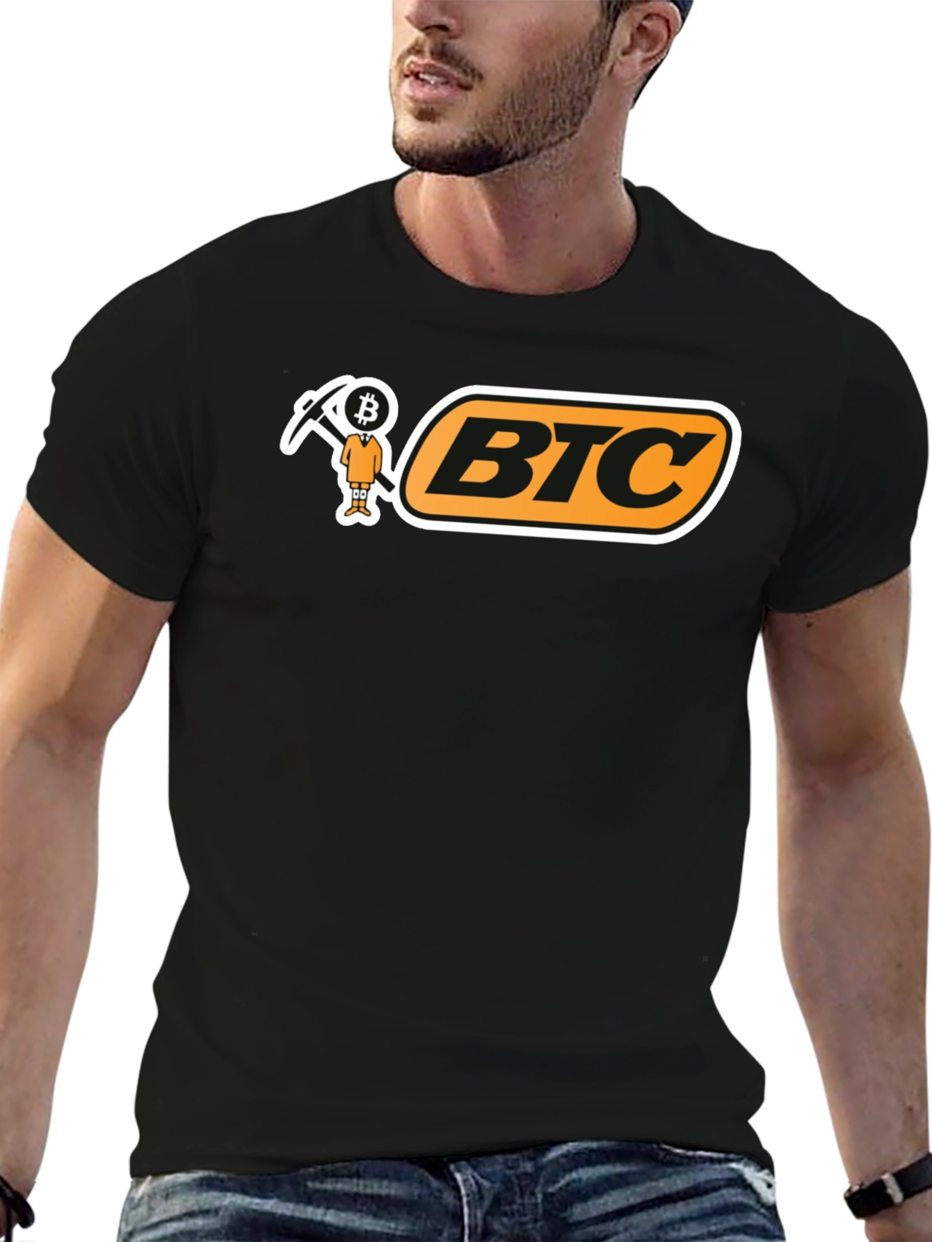 BTC Bitcoin Miner T-Shirt - Black Crypto Tee