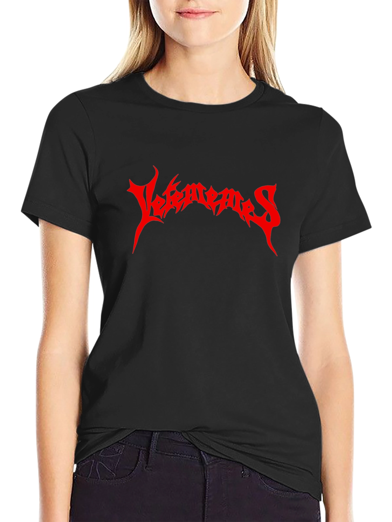 Edgy Vetememes Graphic Tee - Black Cotton T-Shirt