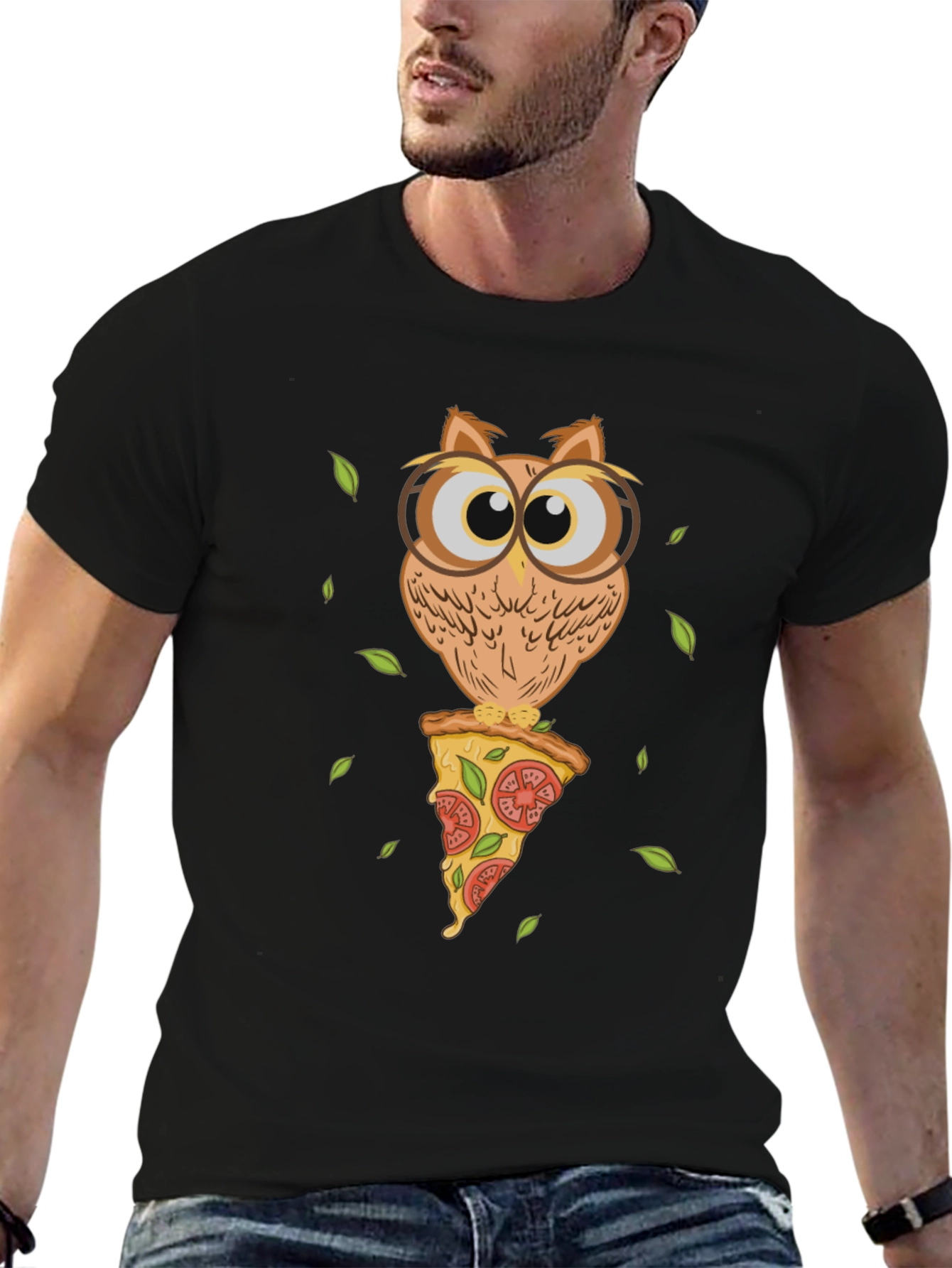 Owl Pizza Slice T-Shirt - Unique Graphic Tee