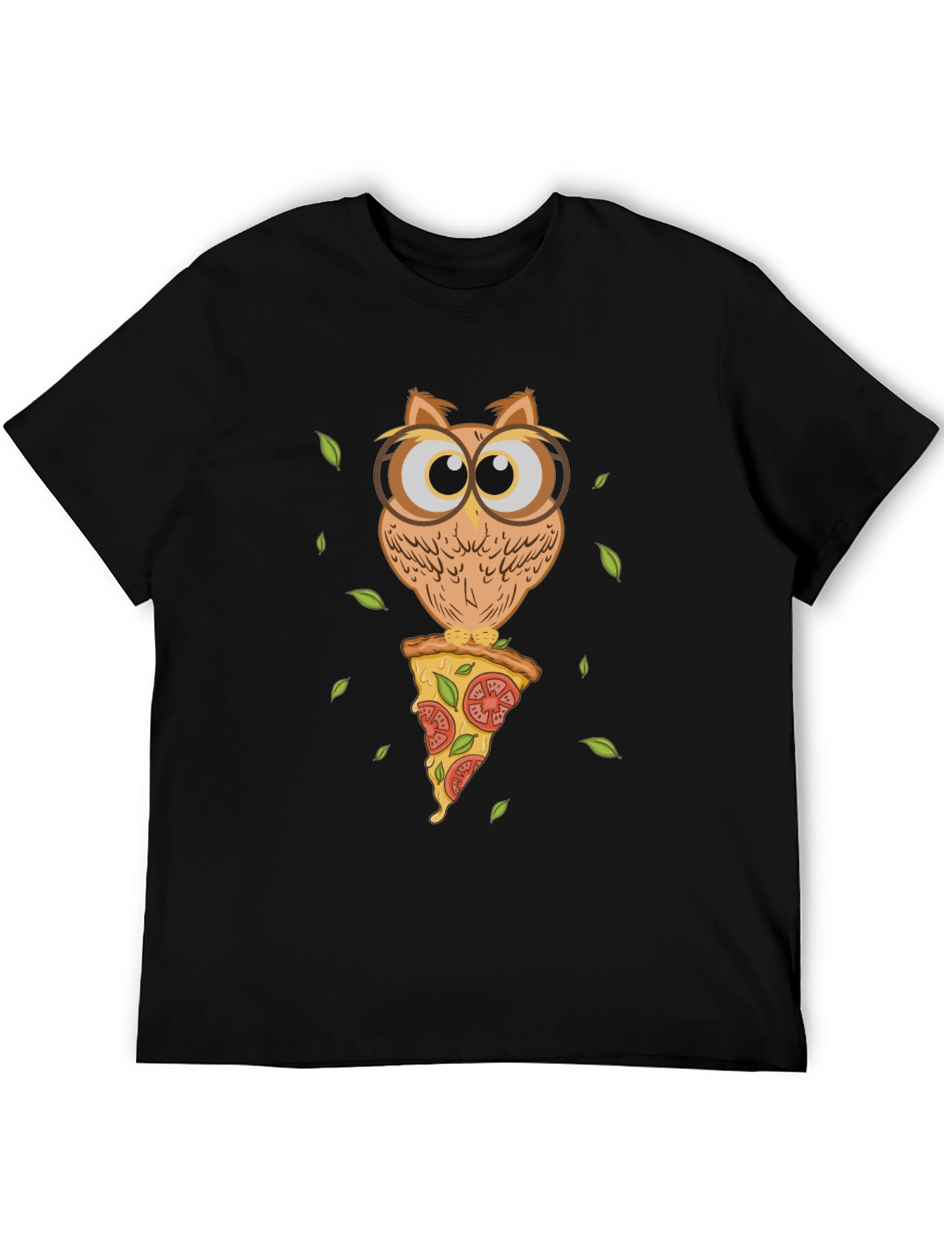 Owl Pizza Slice T-Shirt - Unique Graphic Tee