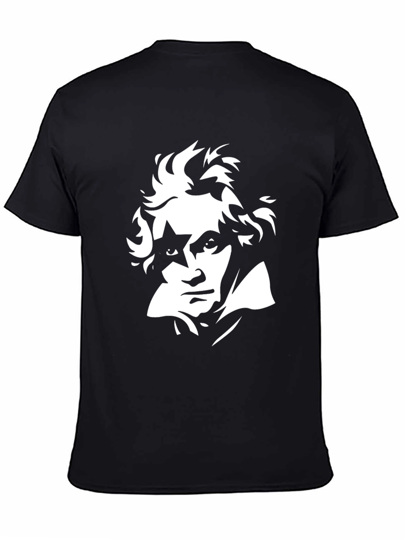 Beethoven Graphic Tee - Black Cotton Blend
