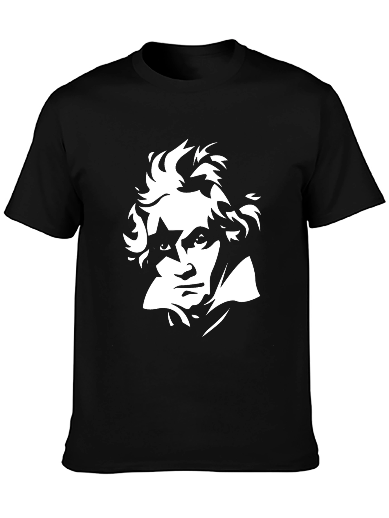 Beethoven Graphic Tee - Black Cotton Blend
