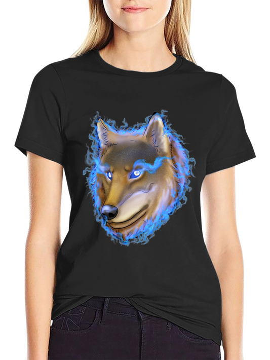 Wolf Head Graphic Tee - Mens Black T-Shirt