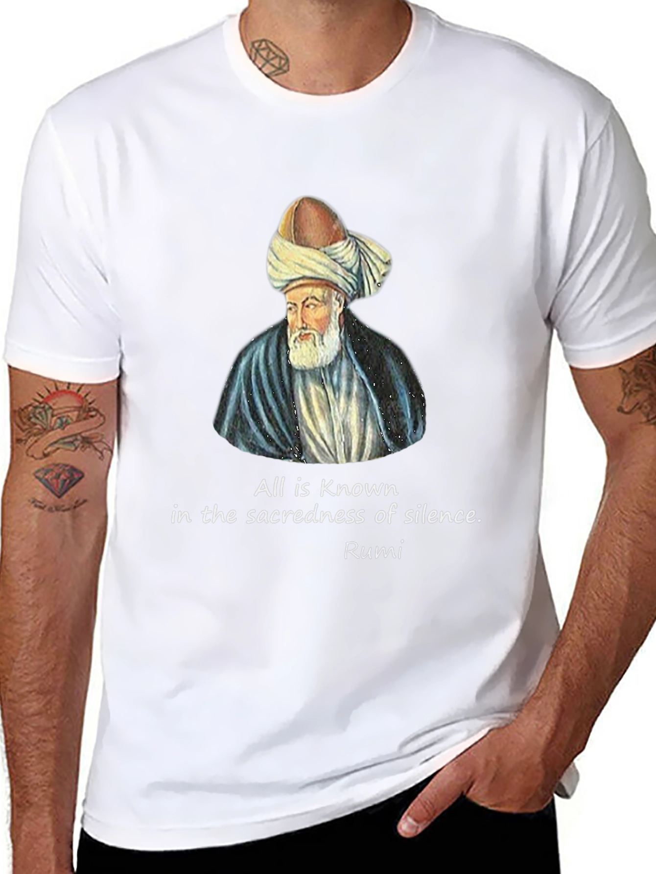 Rumi Quote Black T-Shirt