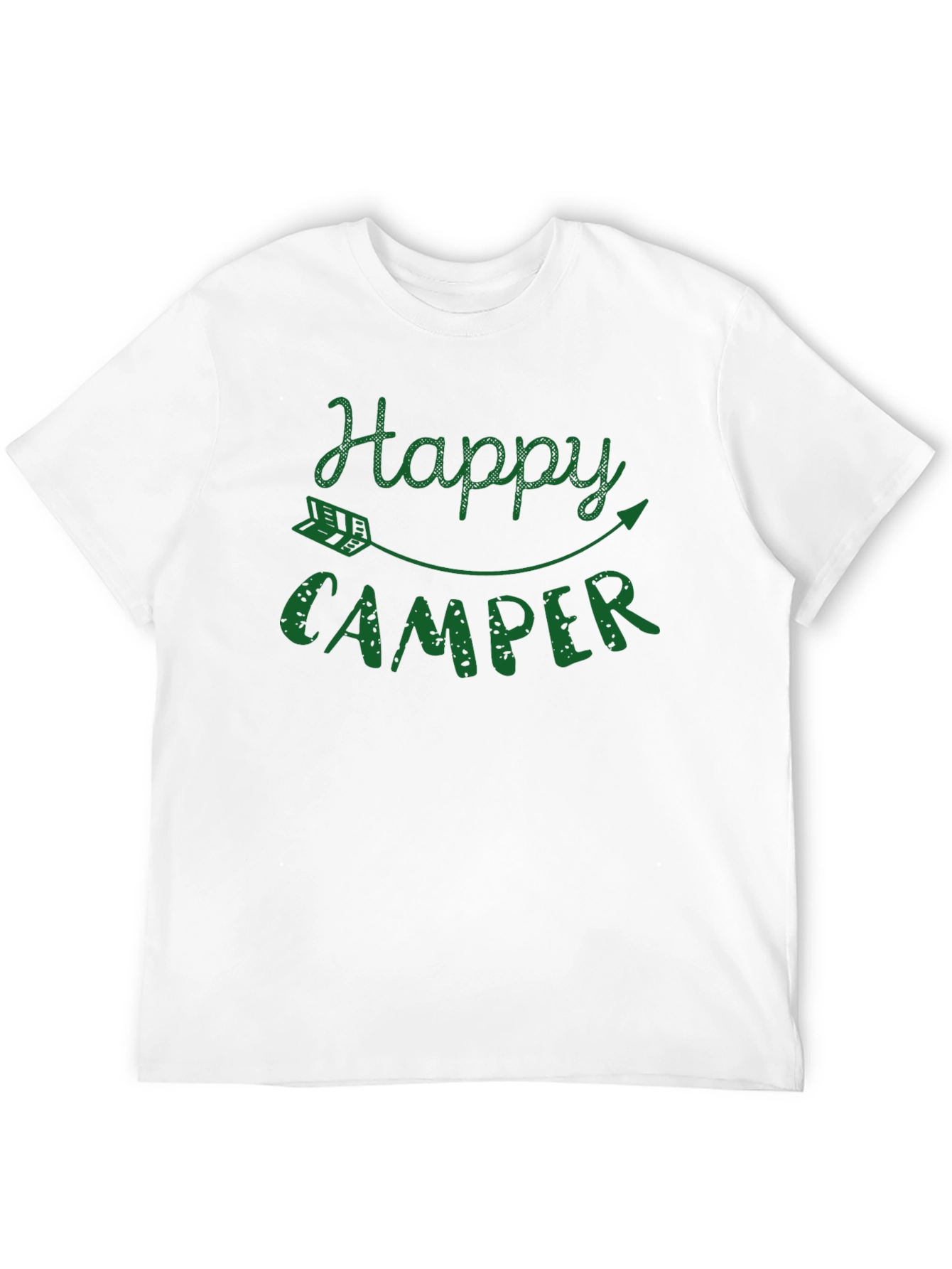 Happy Camper Graphic Tee - Outdoor Adventure Shirt