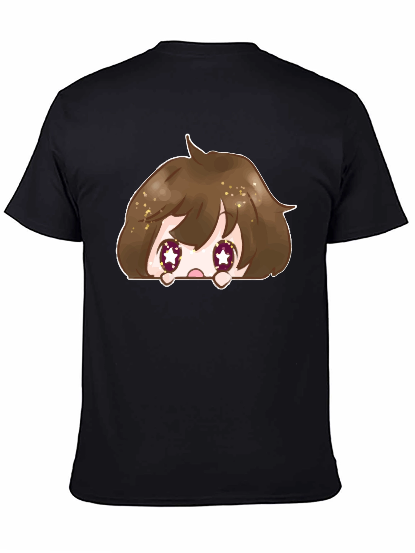 Anime Peek-a-Boo Graphic T-Shirt