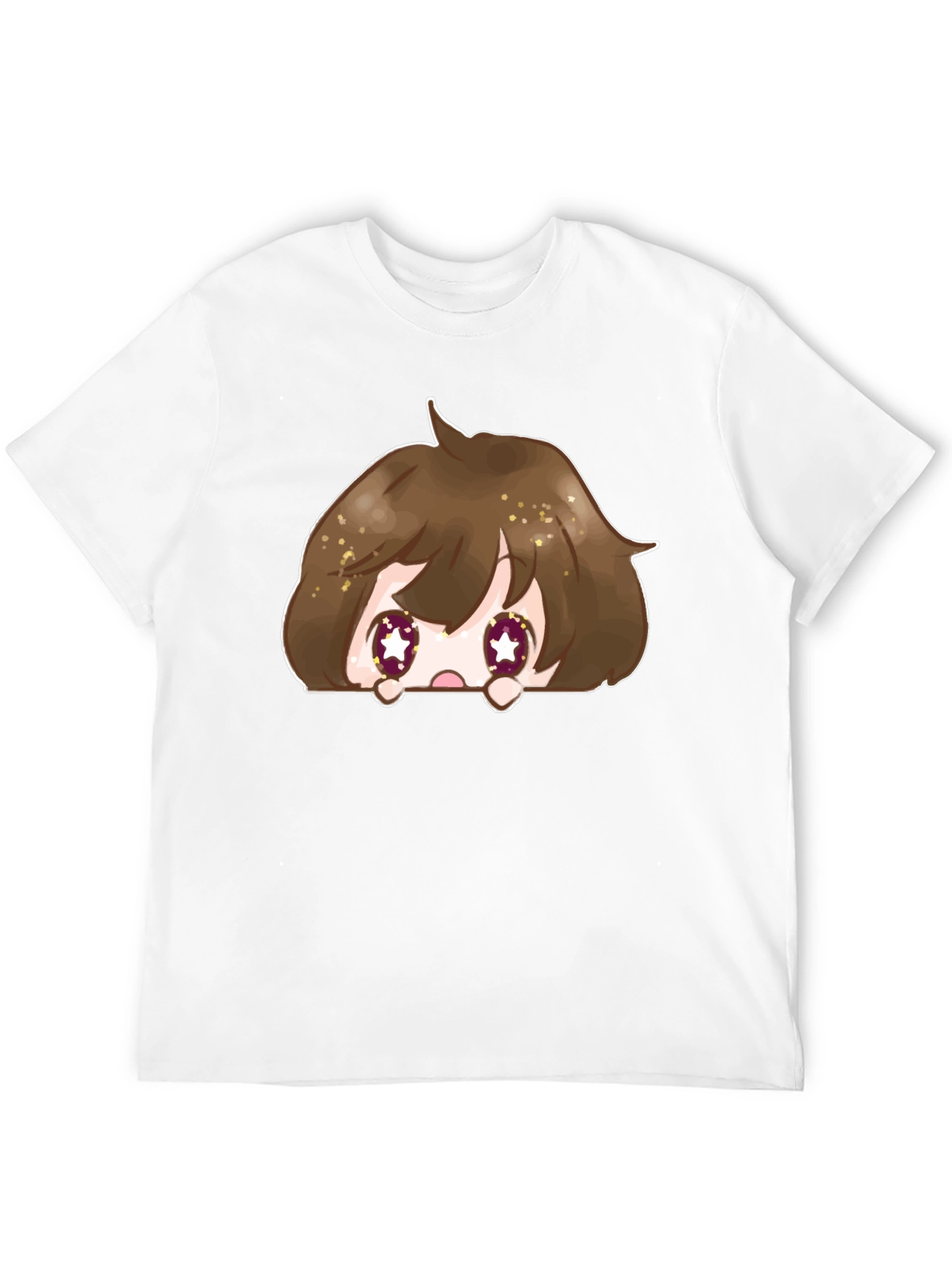 Anime Peek-a-Boo Graphic T-Shirt