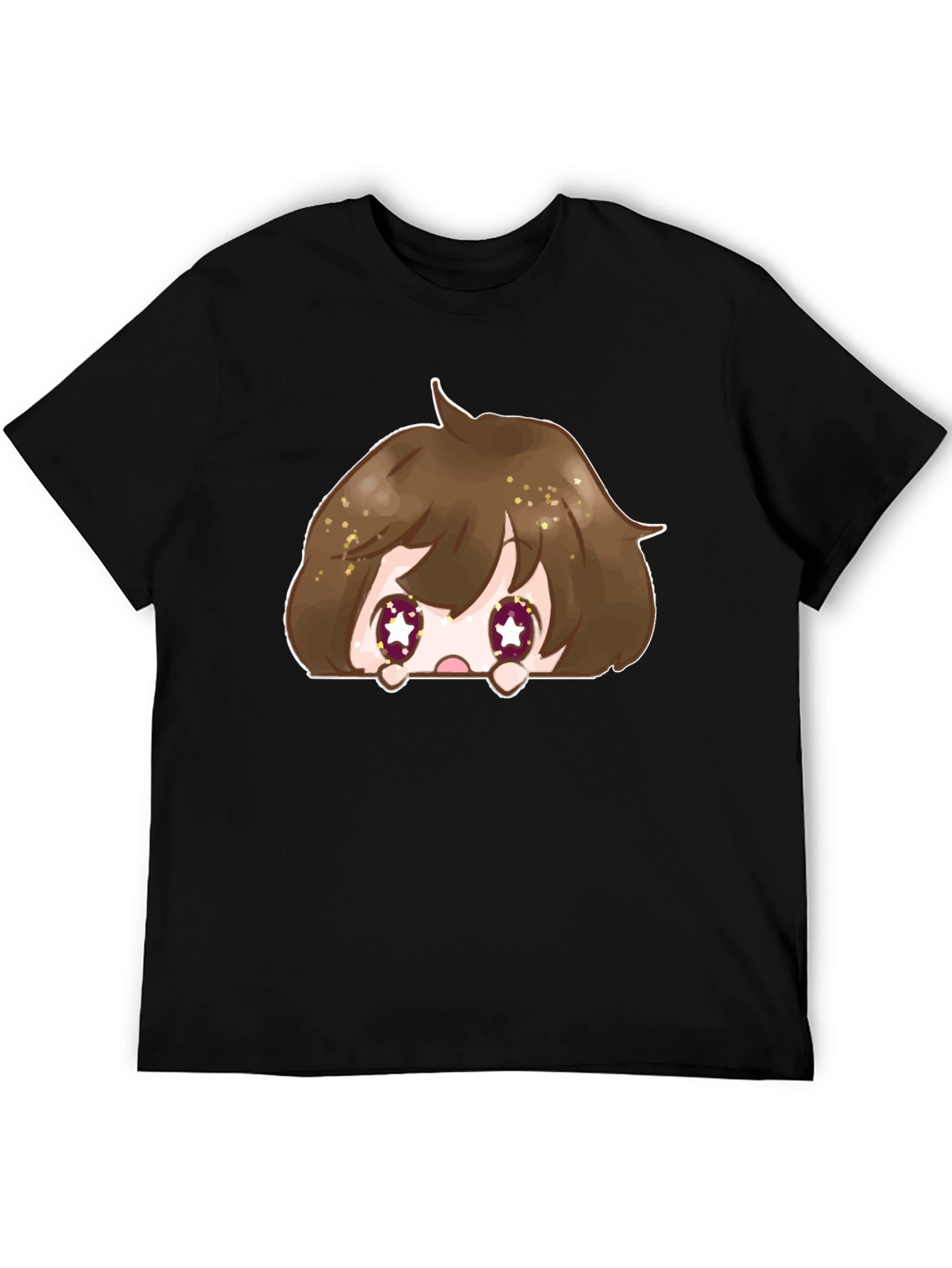 Anime Peek-a-Boo Graphic T-Shirt