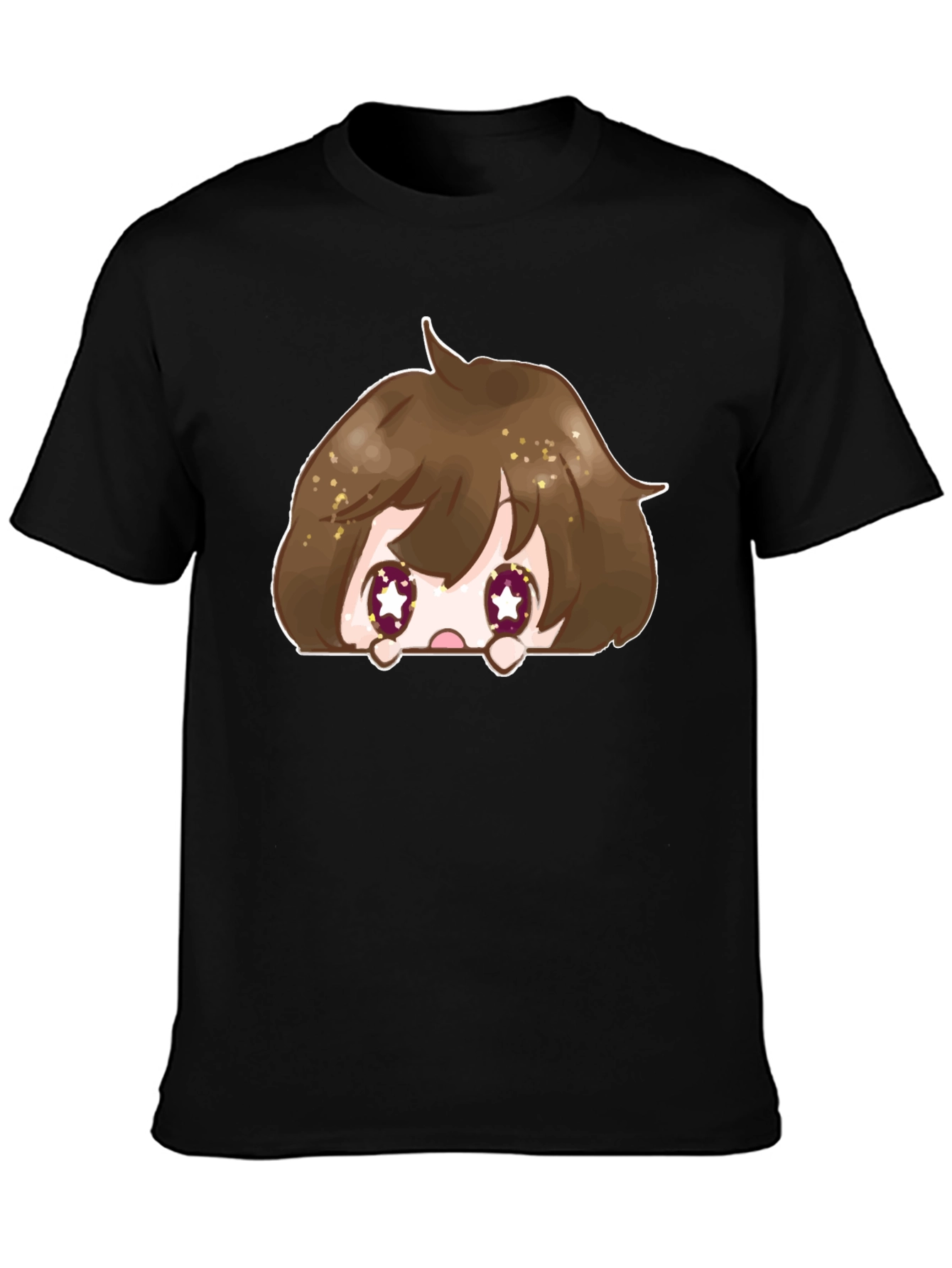 Anime Peek-a-Boo Graphic T-Shirt