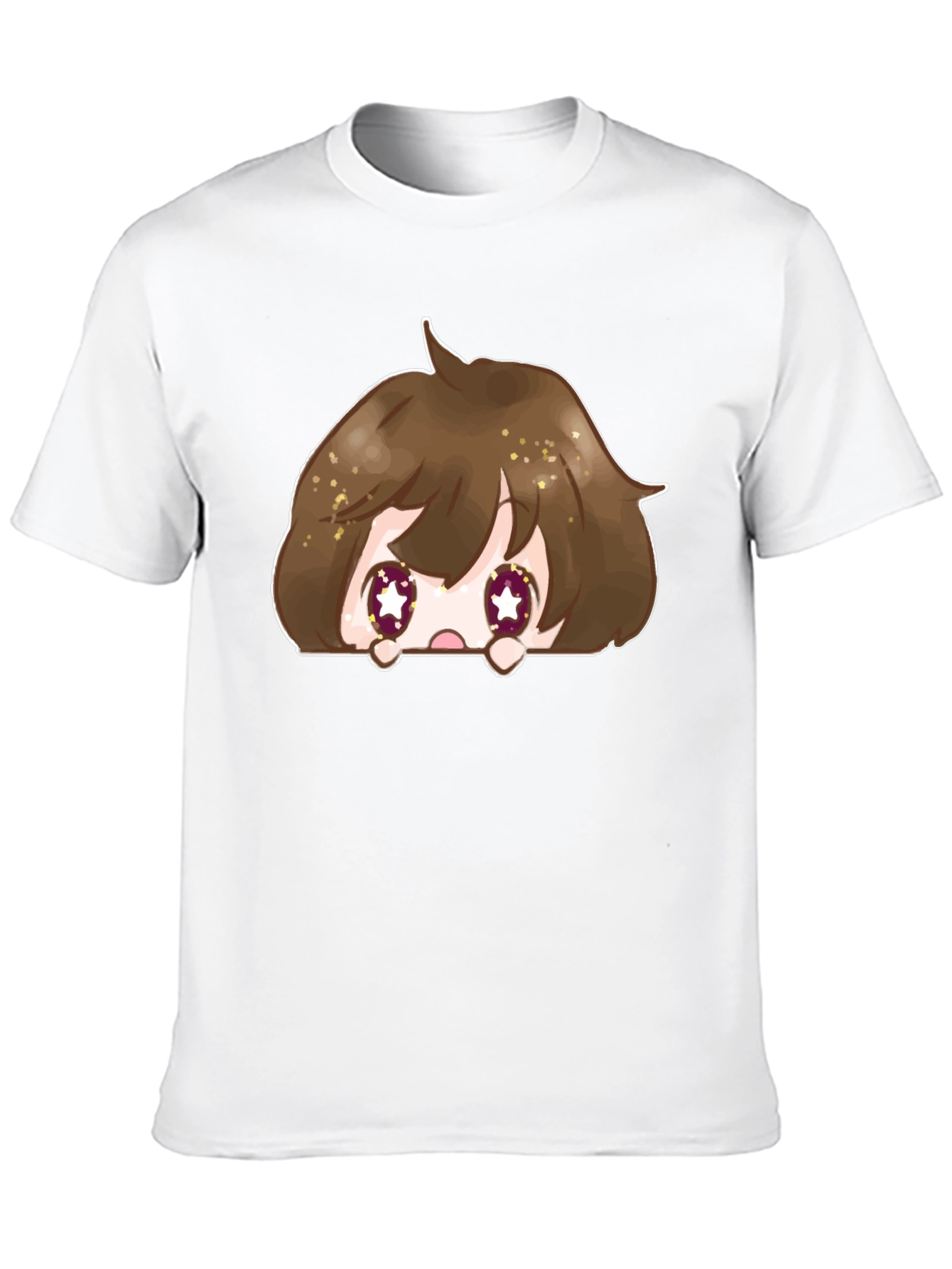 Anime Peek-a-Boo Graphic T-Shirt