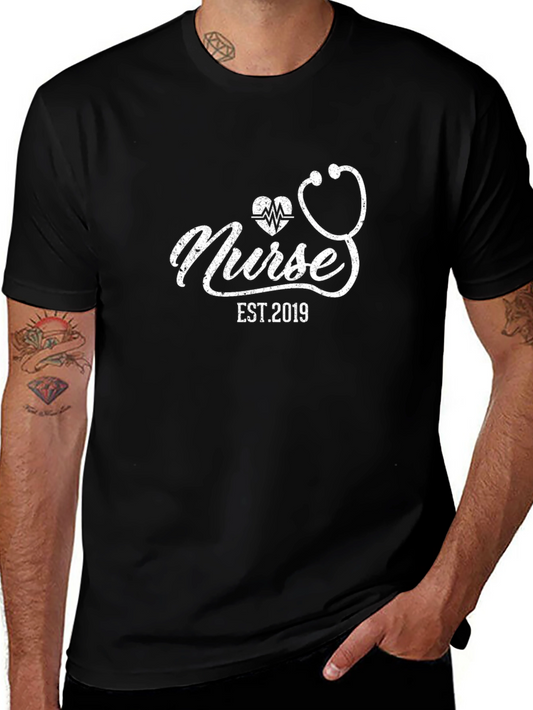 Nurse Est. 2019 Graphic Tee - Medical Professional Shirt