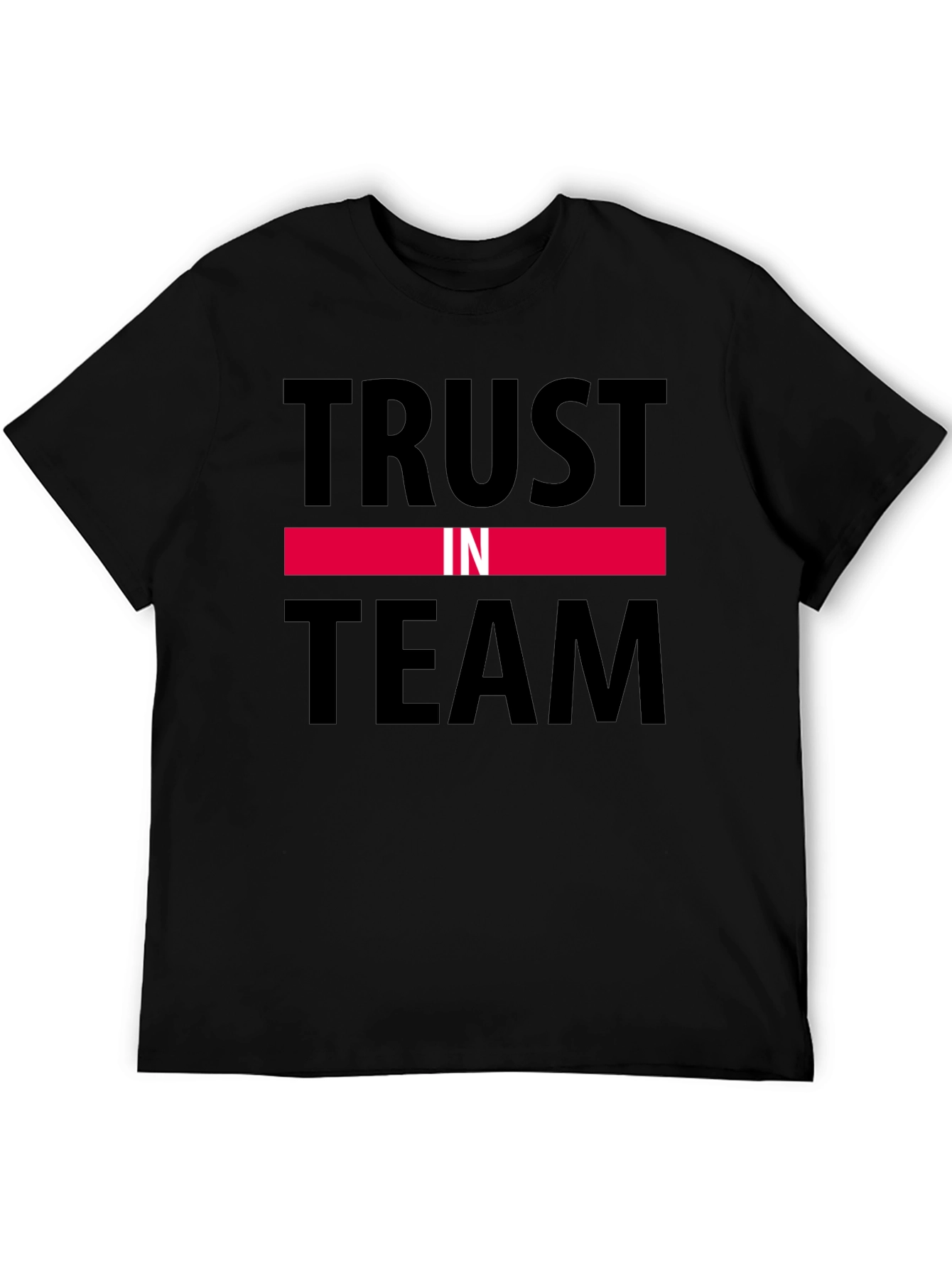 Trust in Team Black Graphic T-Shirt