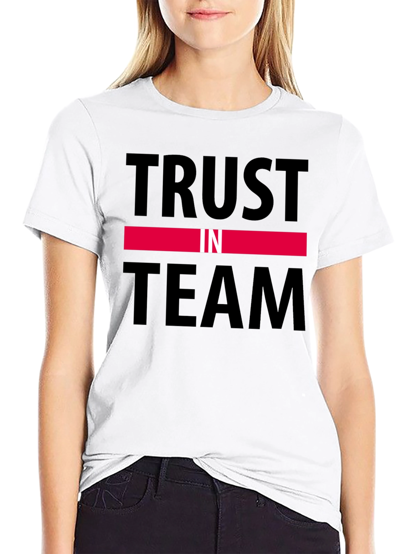 Trust in Team Black Graphic T-Shirt