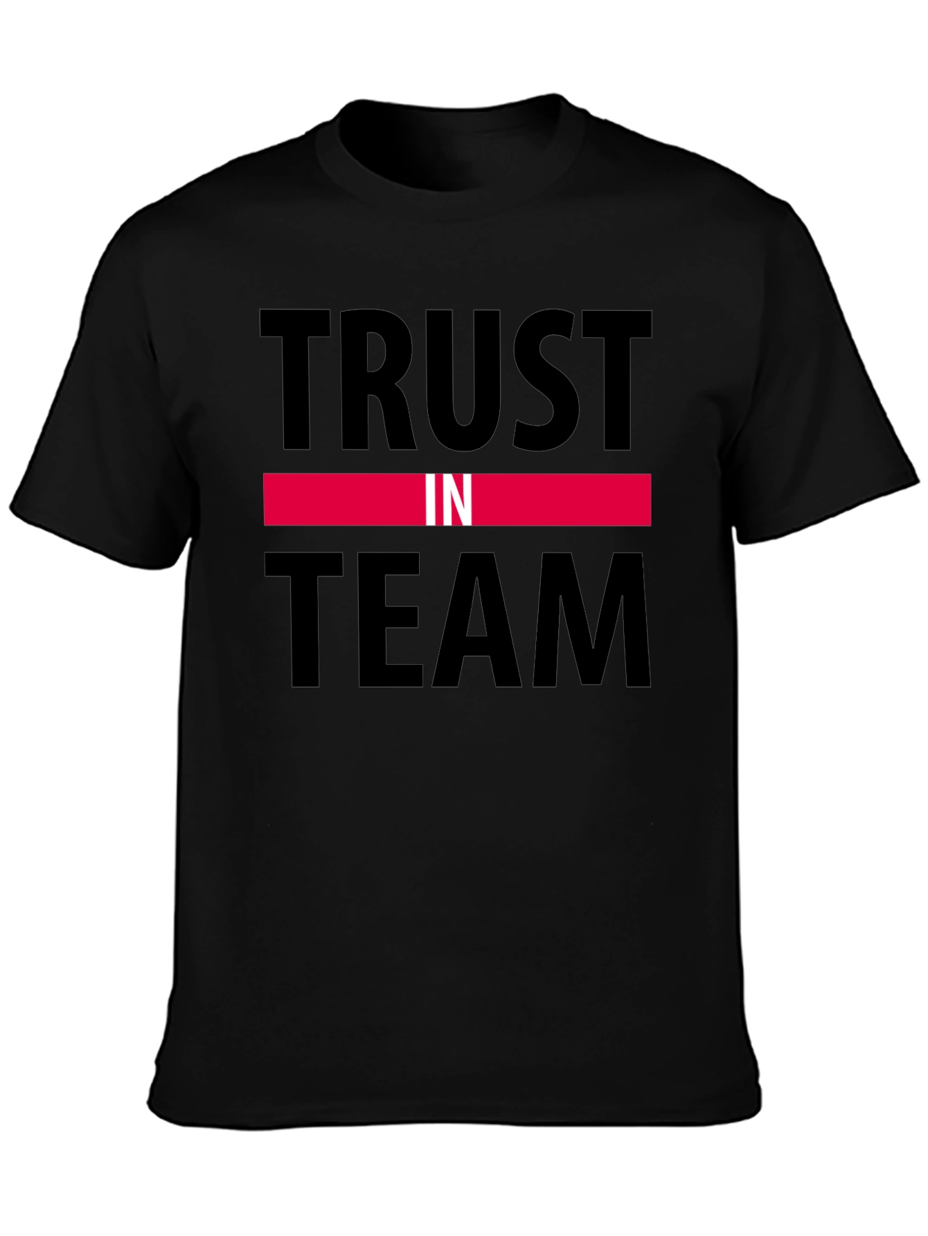 Trust in Team Black Graphic T-Shirt