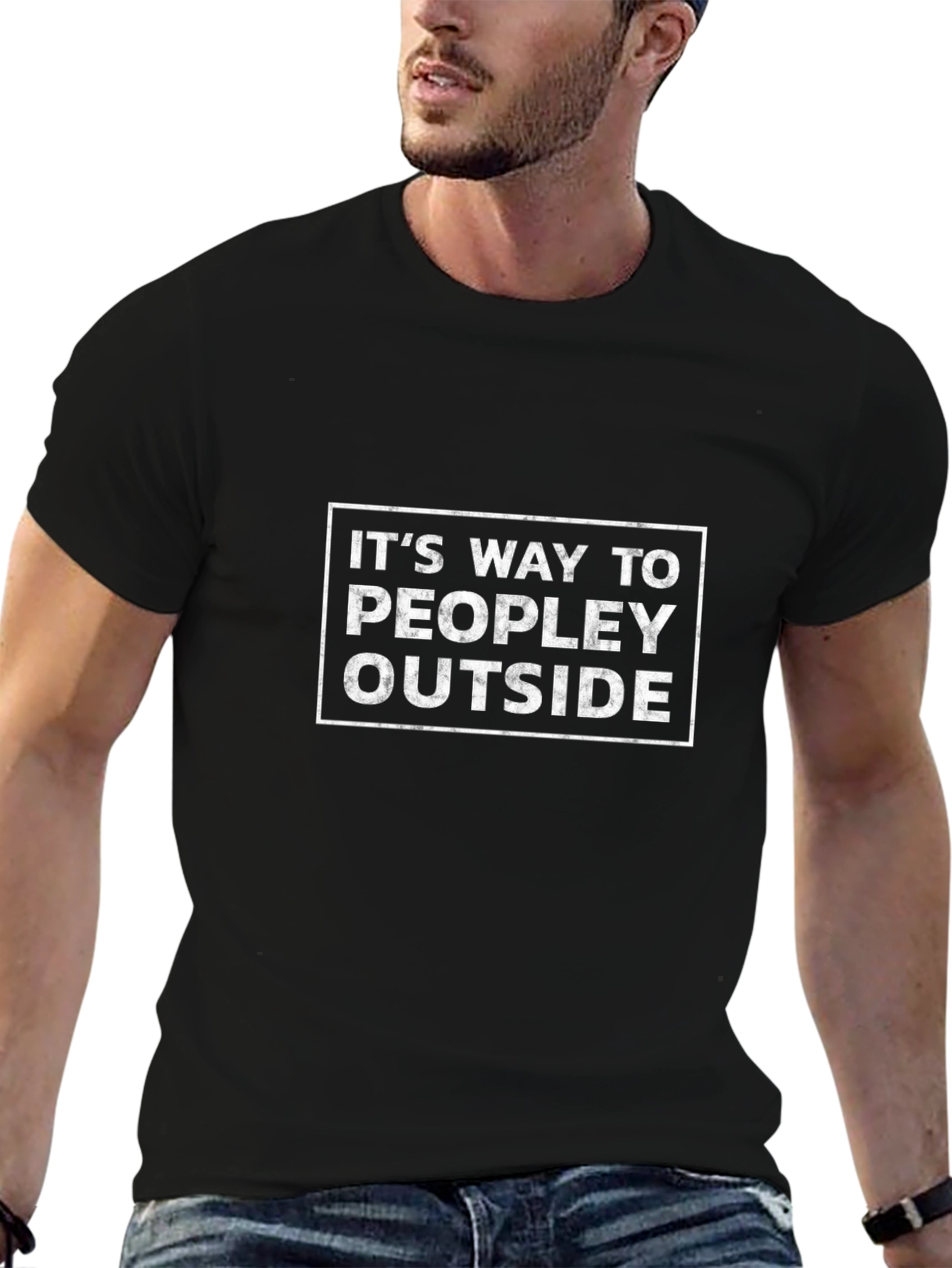 Its Way Too Peopley Outside Graphic Tee