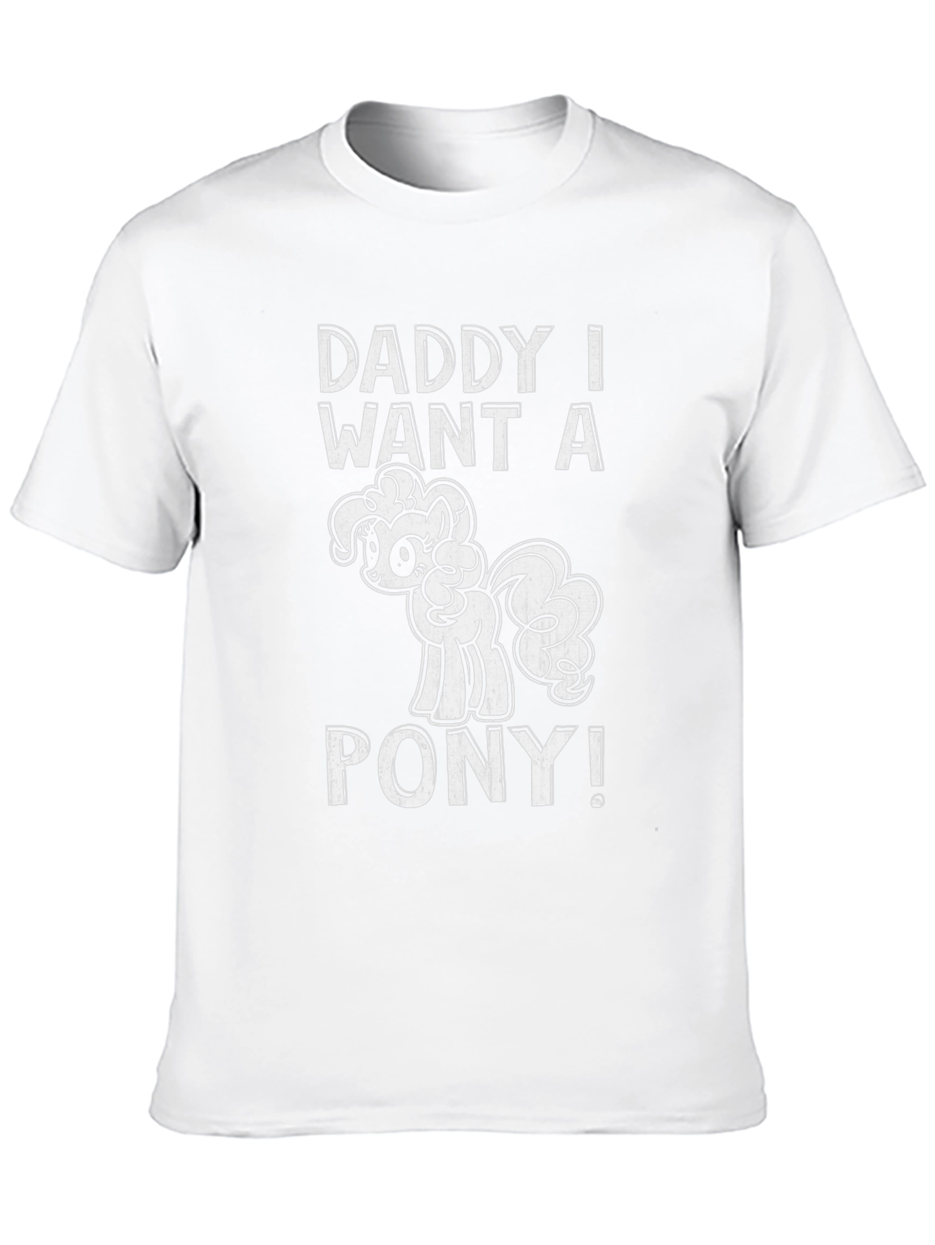 Daddy I Want a Pony Black Graphic Tee