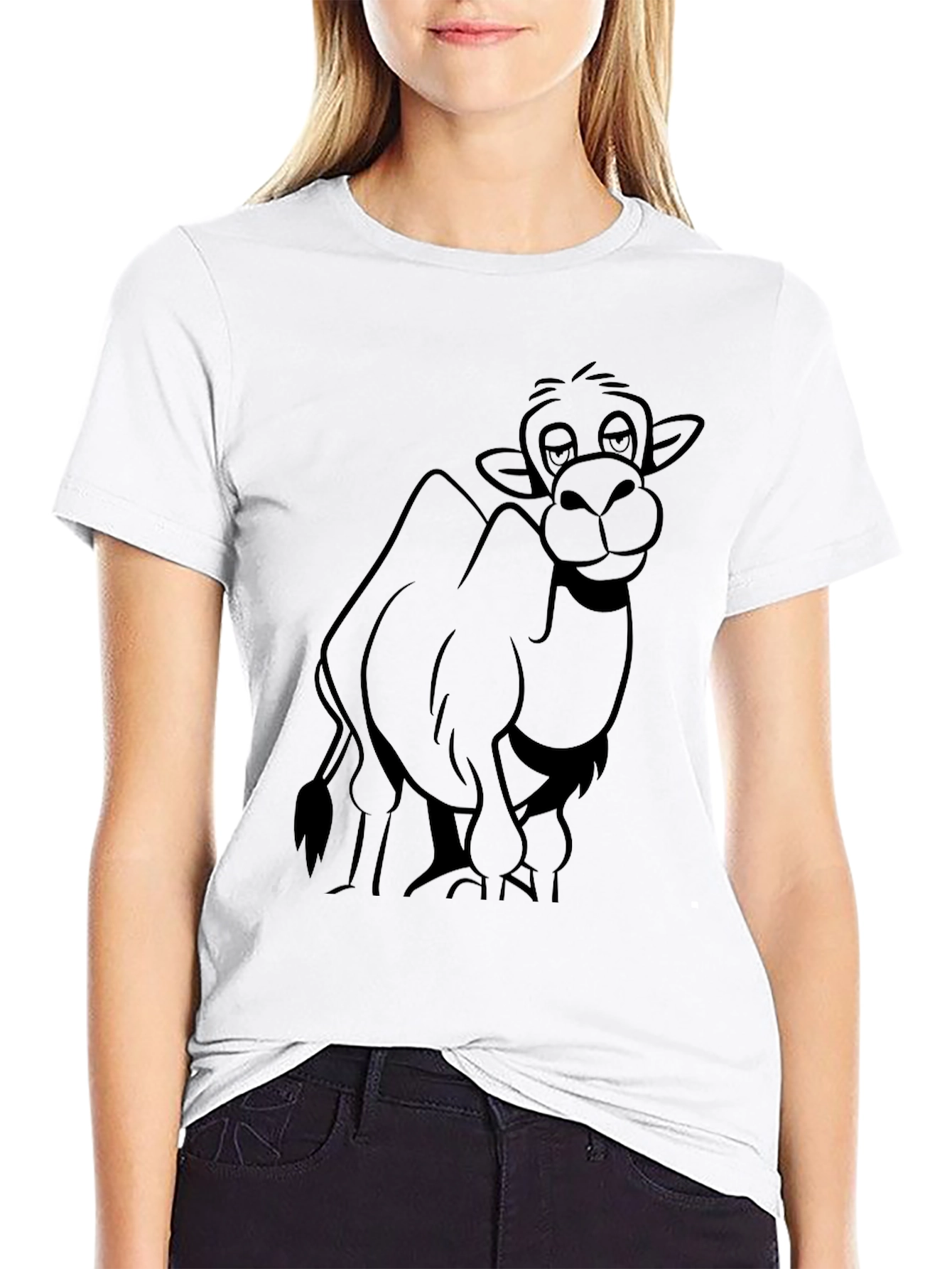 Funny Camel Graphic Tee - Soft Cotton T-Shirt