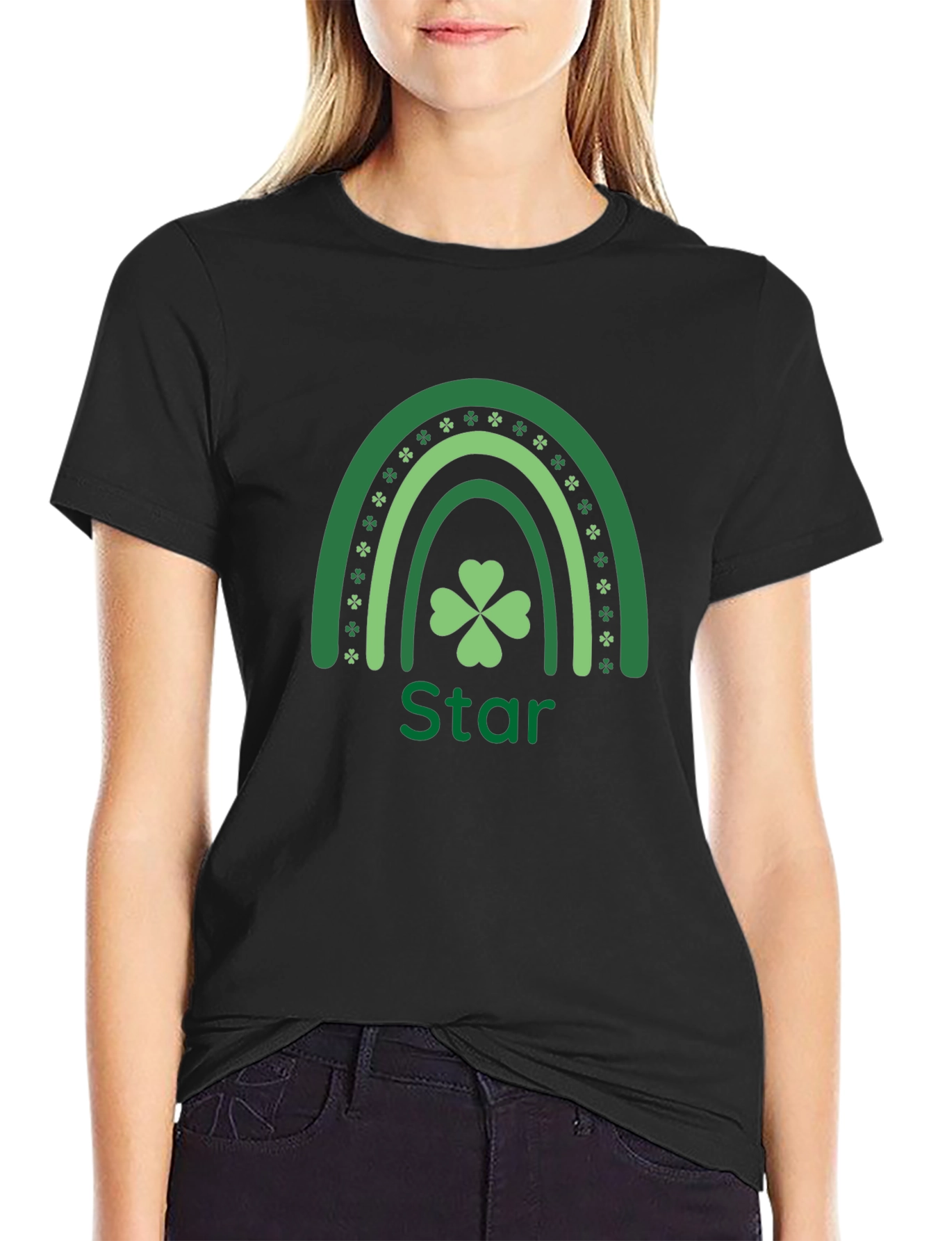 Lucky Shamrock Star St. Patricks Day T-Shirt