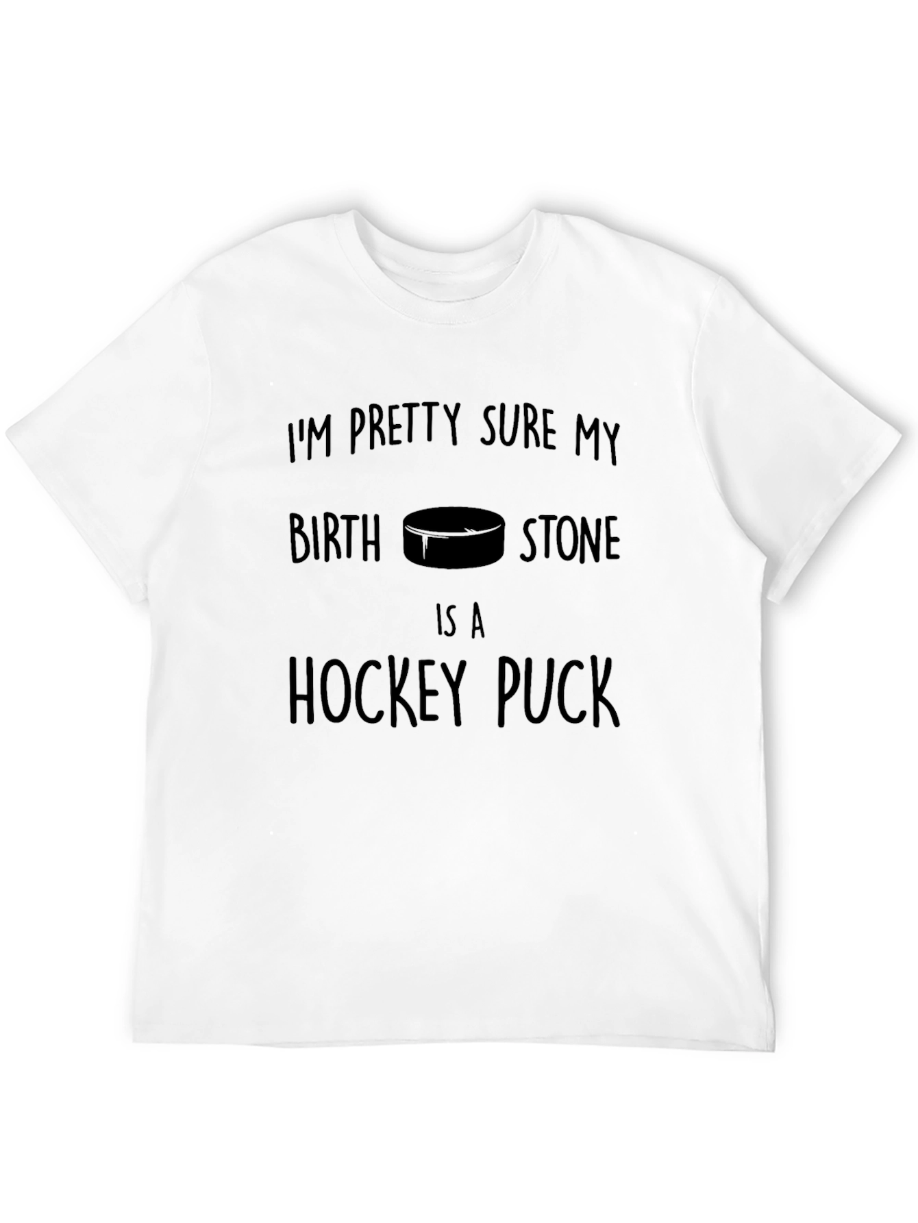 Hockey Puck Birthstone Graphic Tee
