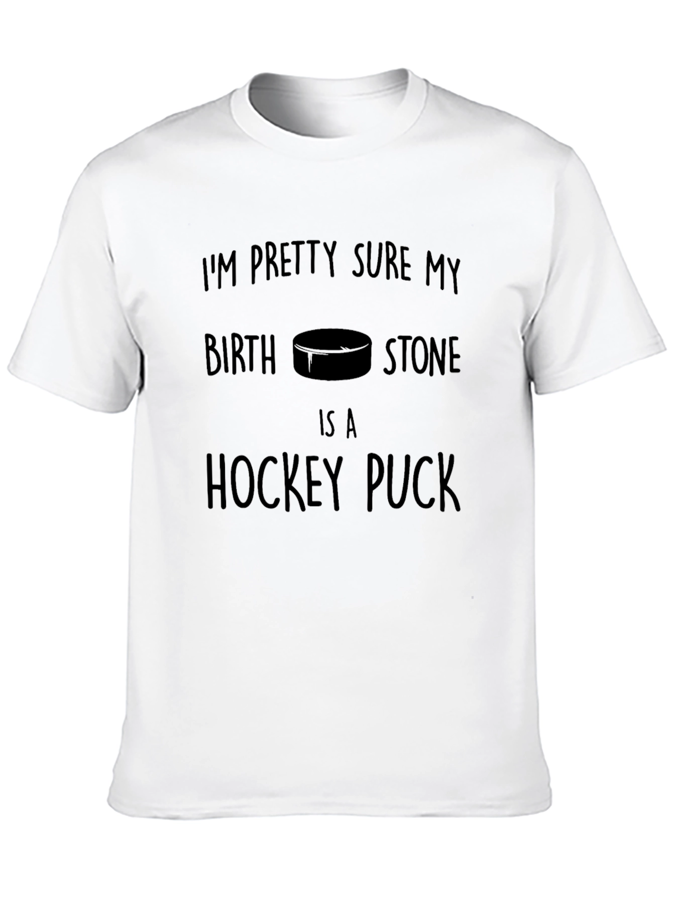 Hockey Puck Birthstone Graphic Tee