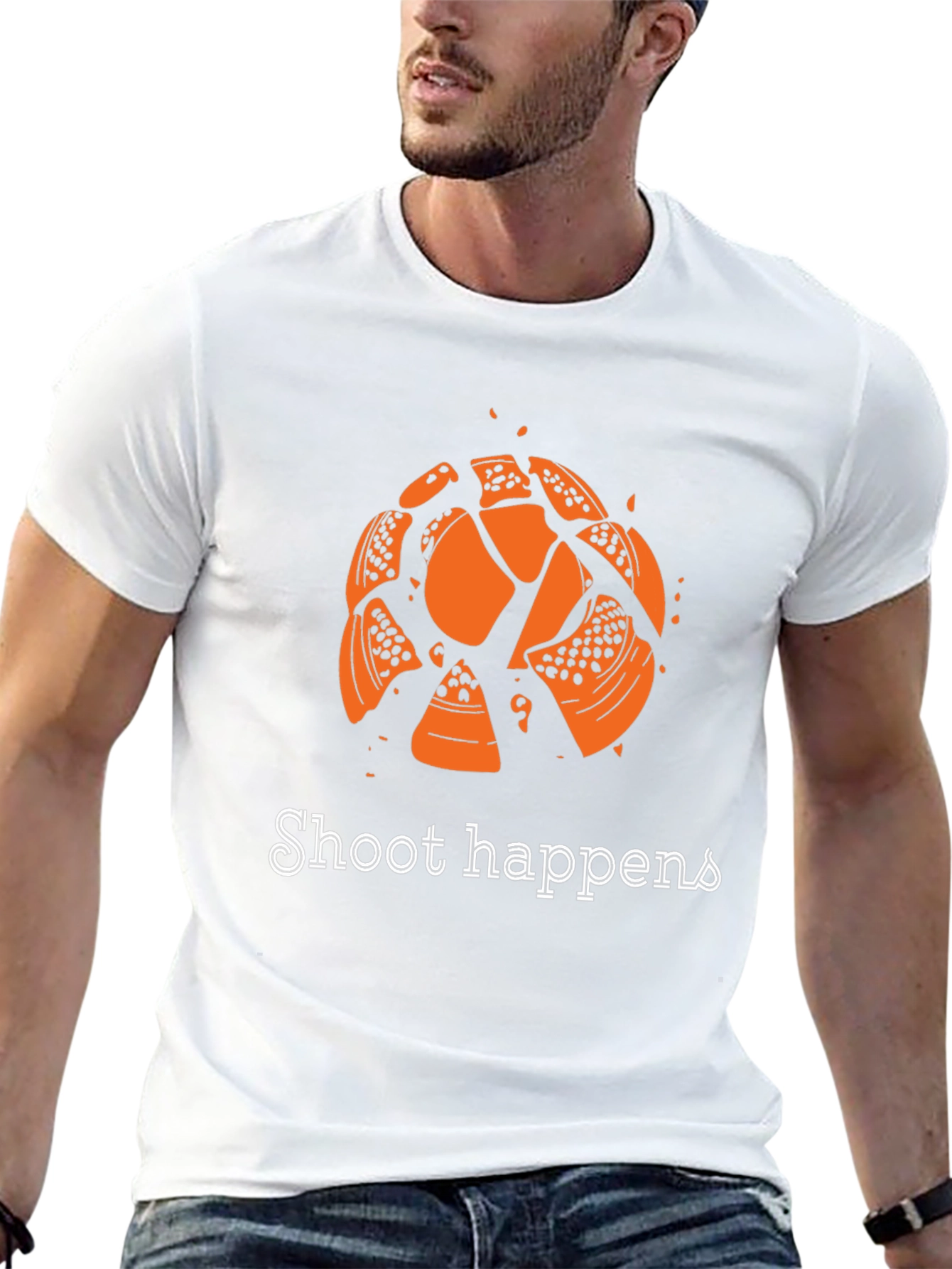 Shoot Happens T-Shirt - Clay Target Shooting Tee