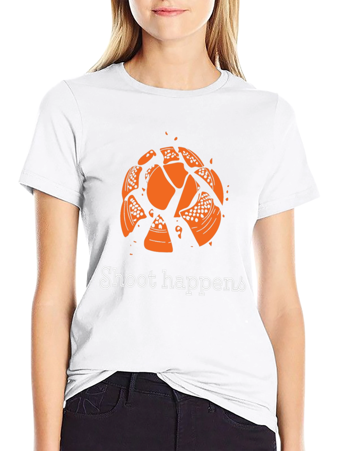 Shoot Happens T-Shirt - Clay Target Shooting Tee