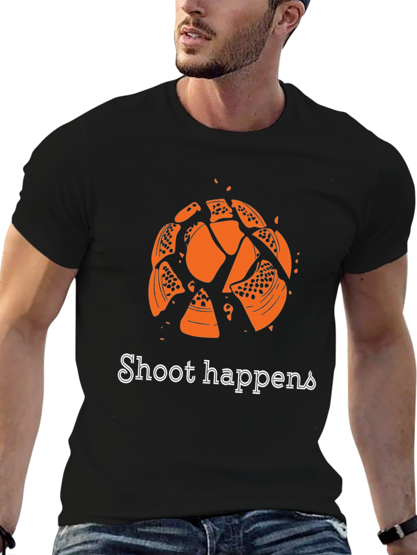 Shoot Happens T-Shirt - Clay Target Shooting Tee