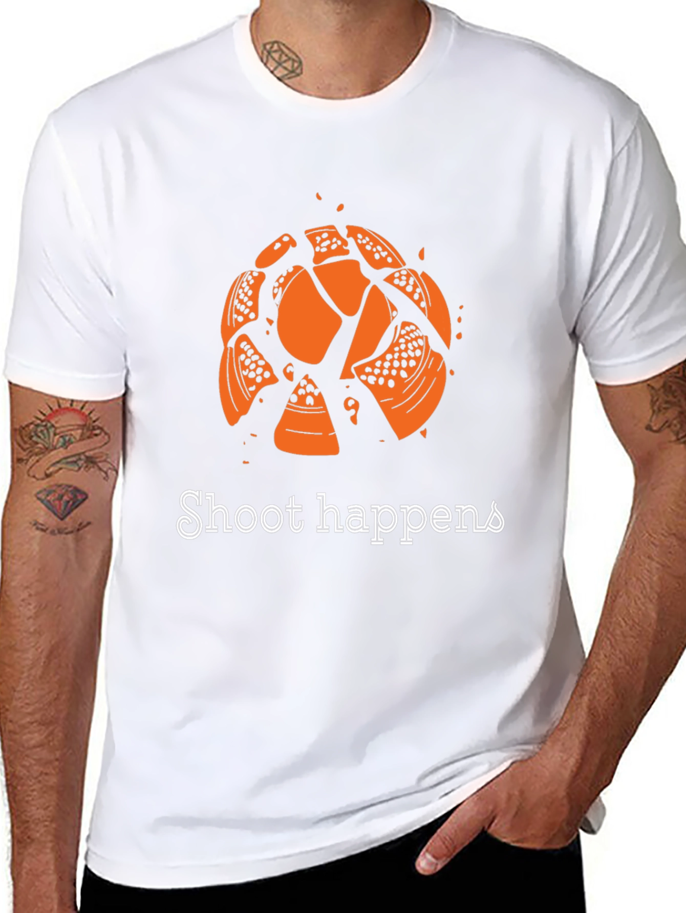Shoot Happens T-Shirt - Clay Target Shooting Tee