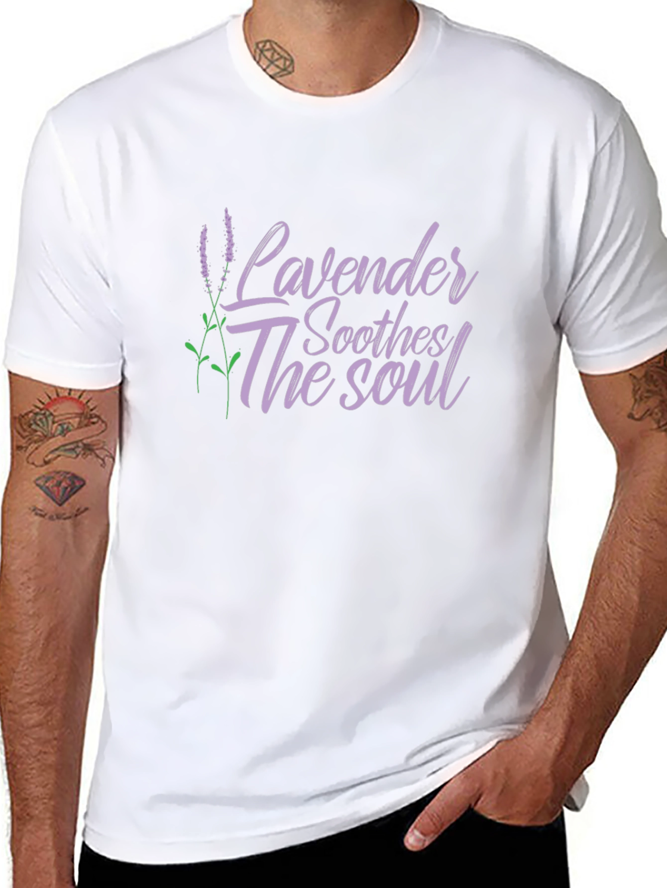 Lavender Soothes The Soul Graphic Tee
