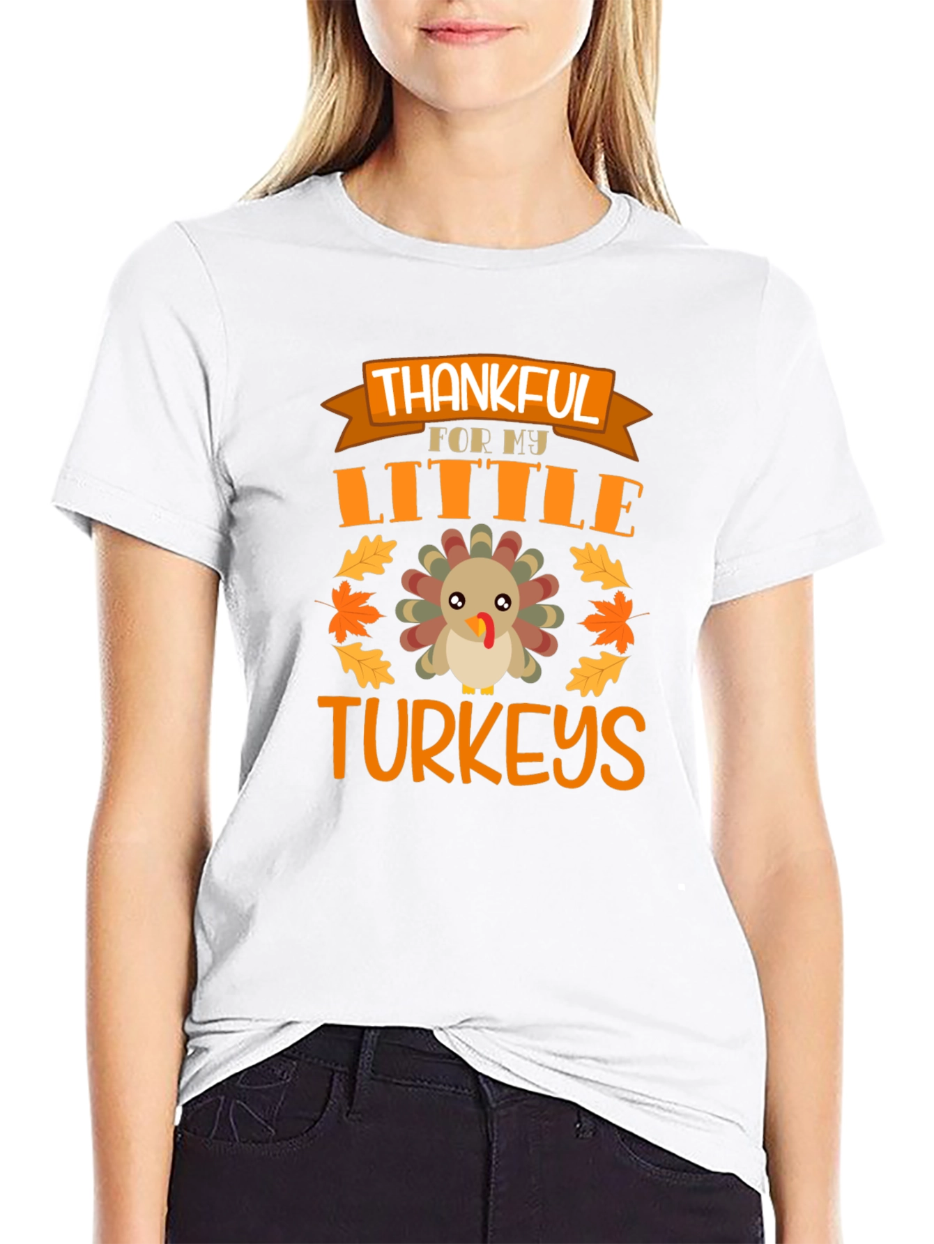 Thankful for My Little Turkeys Thanksgiving T-Shirt