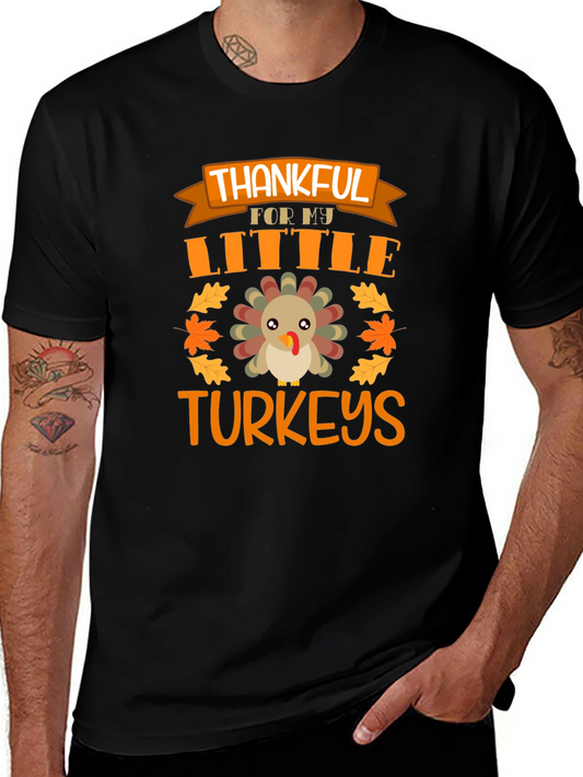Thankful for My Little Turkeys Thanksgiving T-Shirt