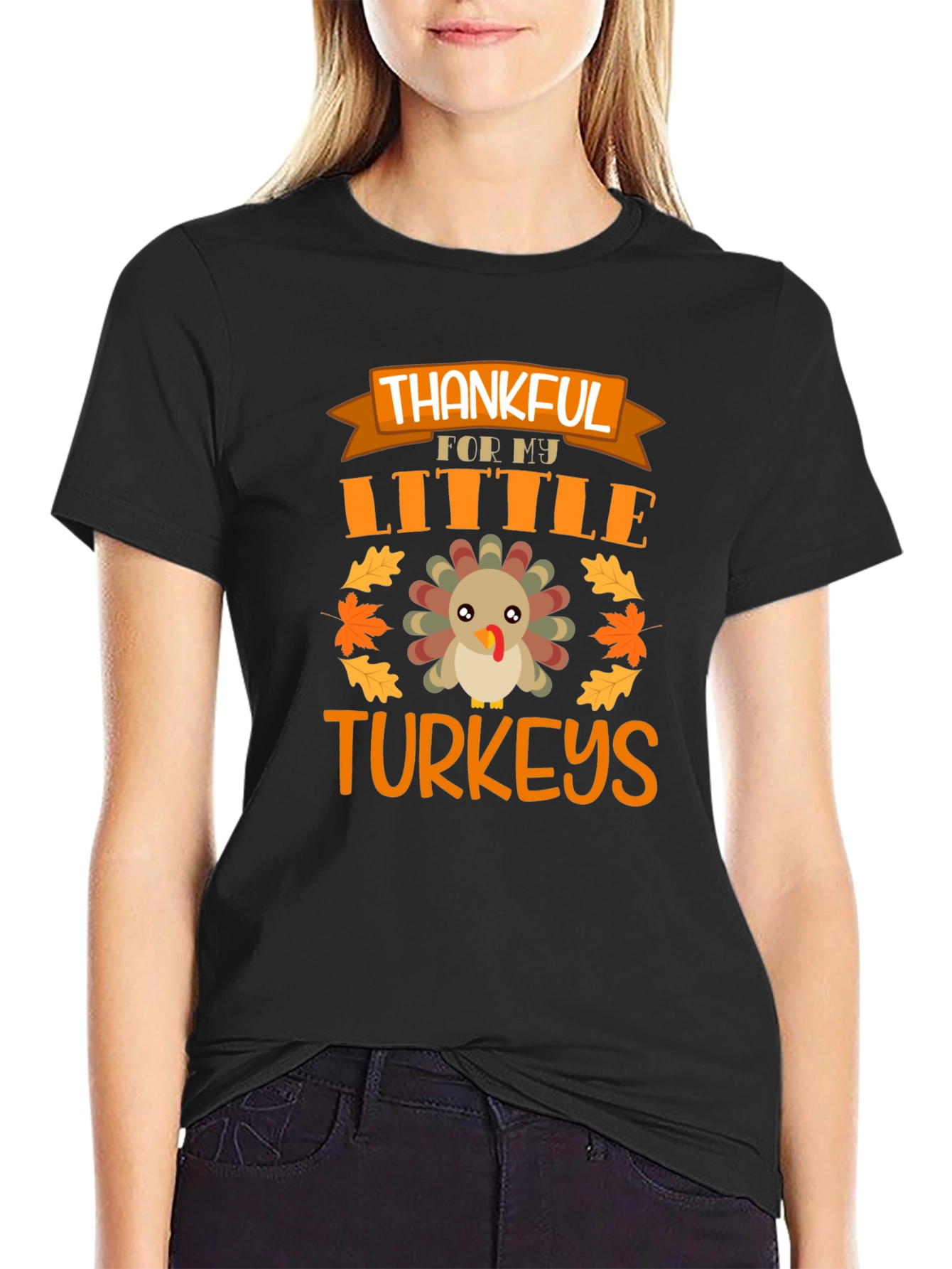 Thankful for My Little Turkeys Thanksgiving T-Shirt