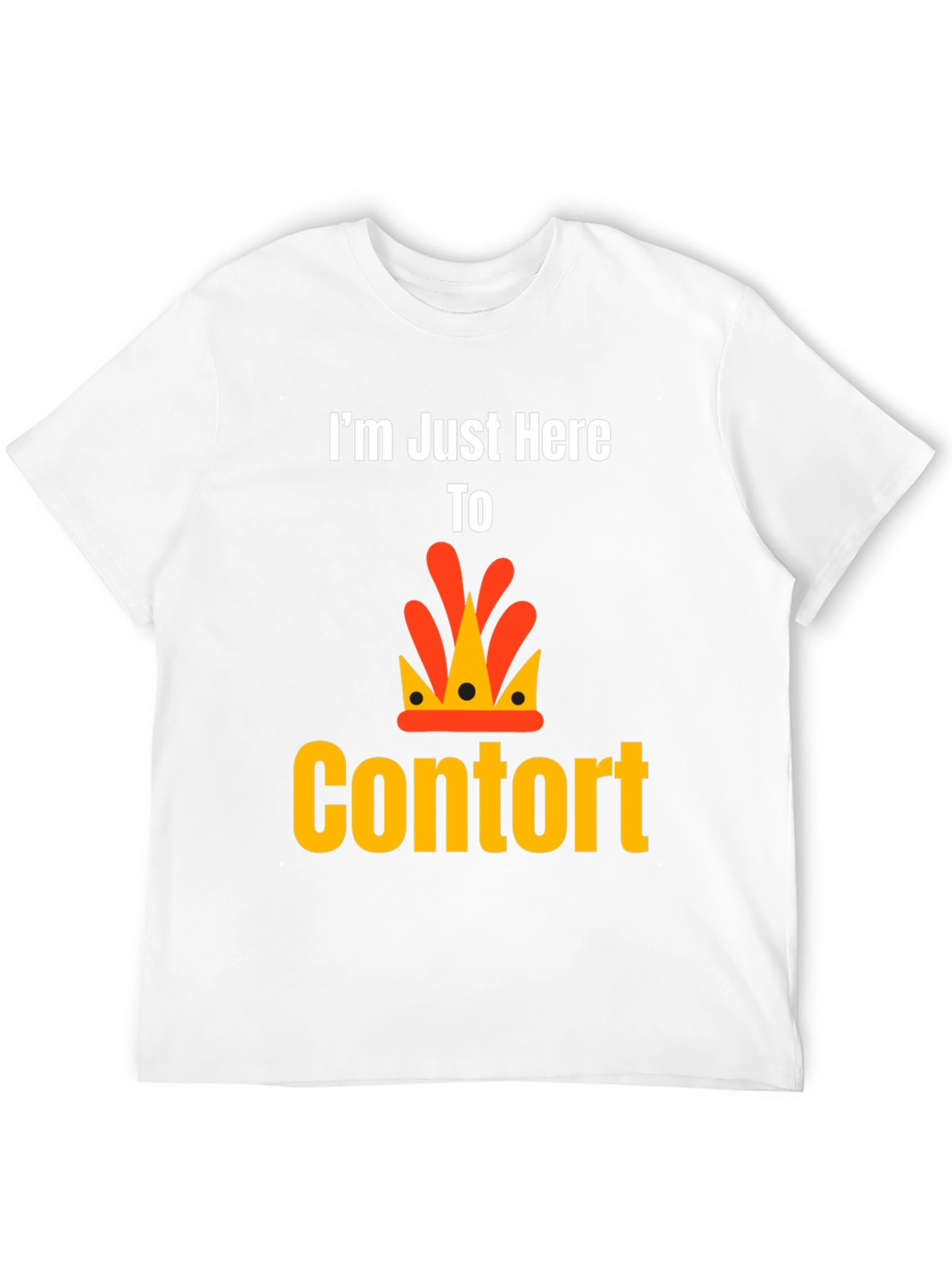 Im Just Here To Contort Black T-Shirt
