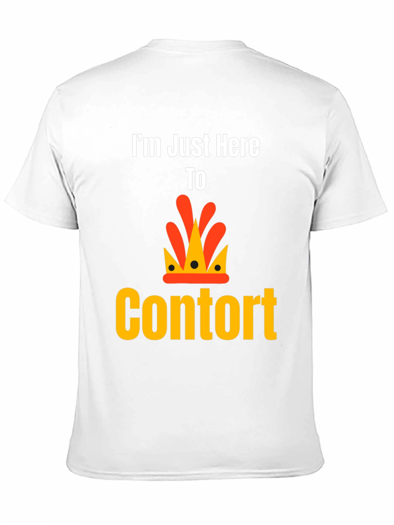 Im Just Here To Contort Black T-Shirt