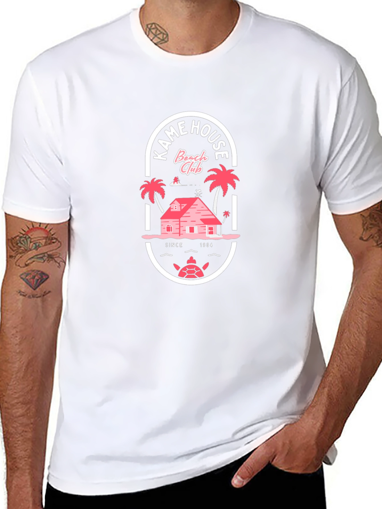 Kame House Beach Club Black T-Shirt