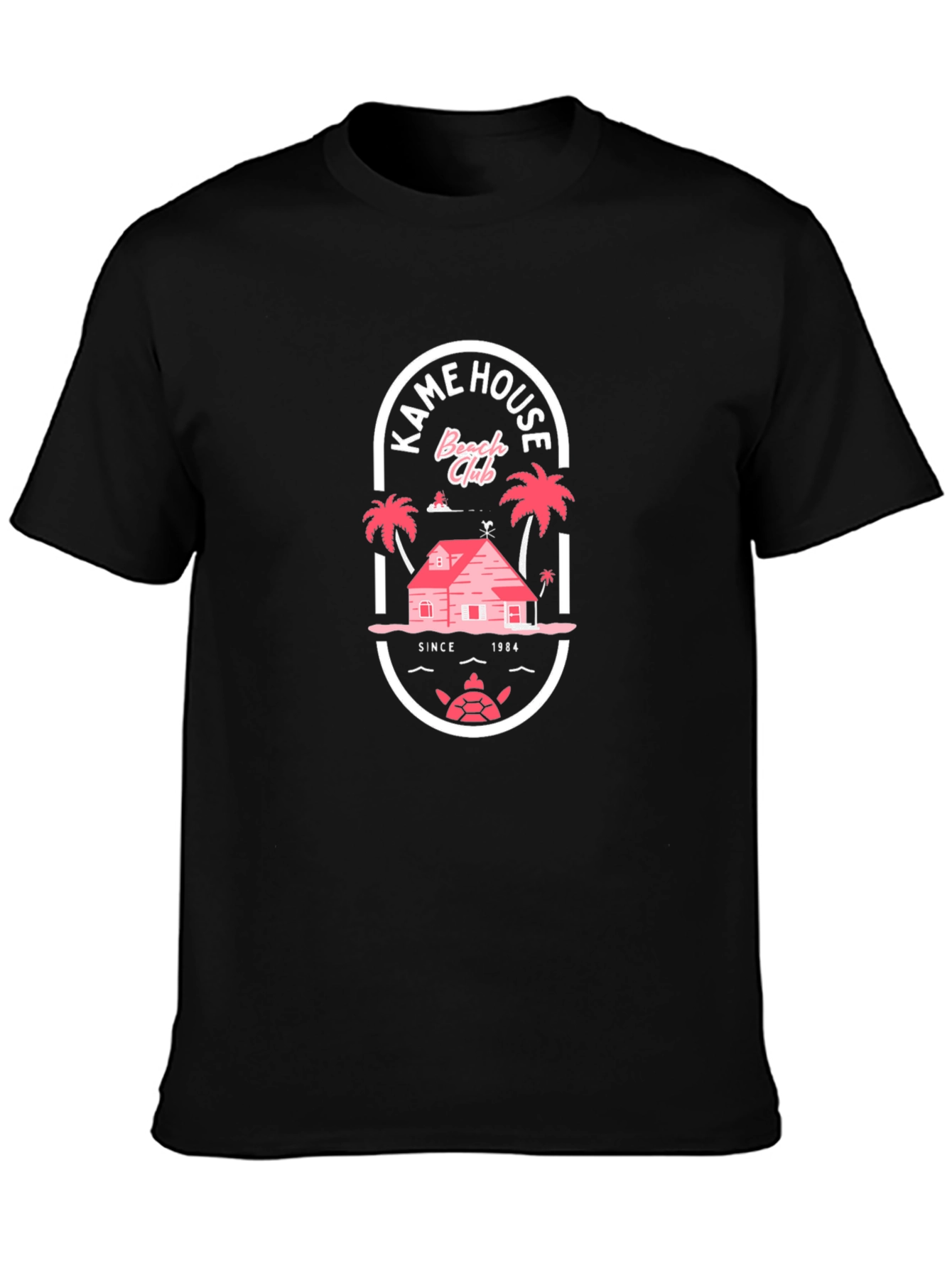 Kame House Beach Club Black T-Shirt