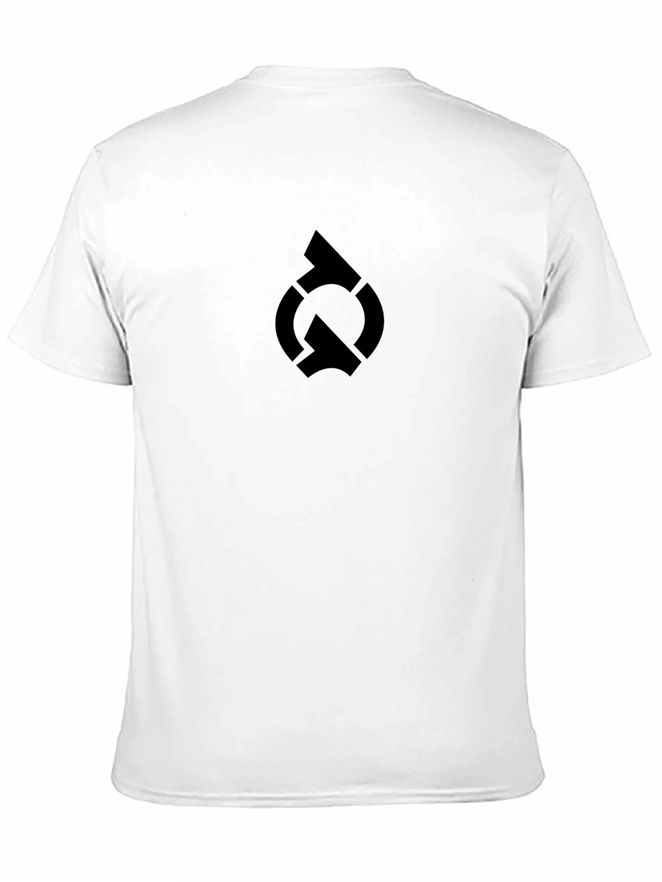 Black T-Shirt with Abstract Logo