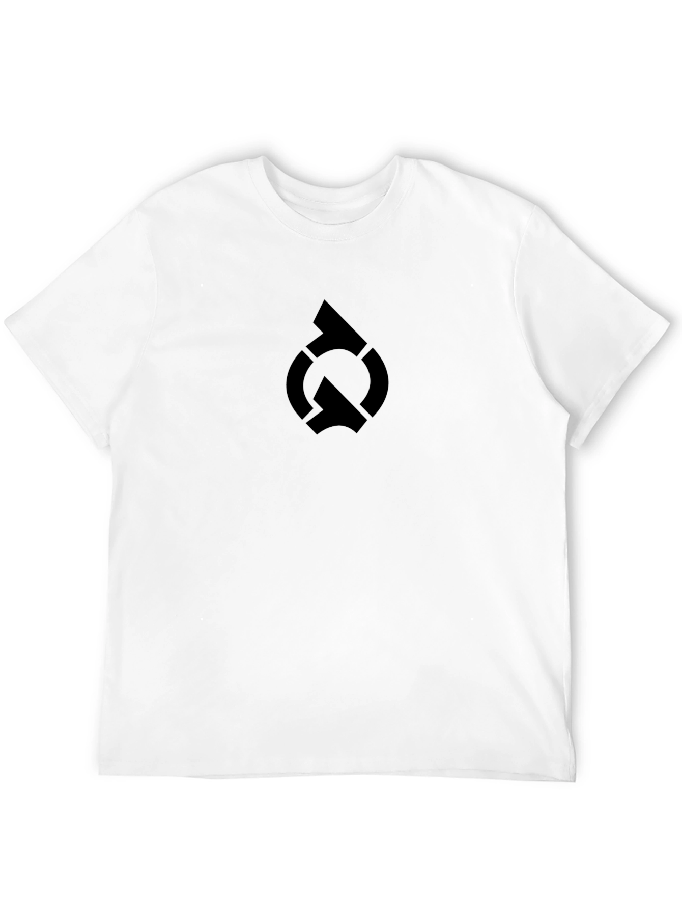 Black T-Shirt with Abstract Logo