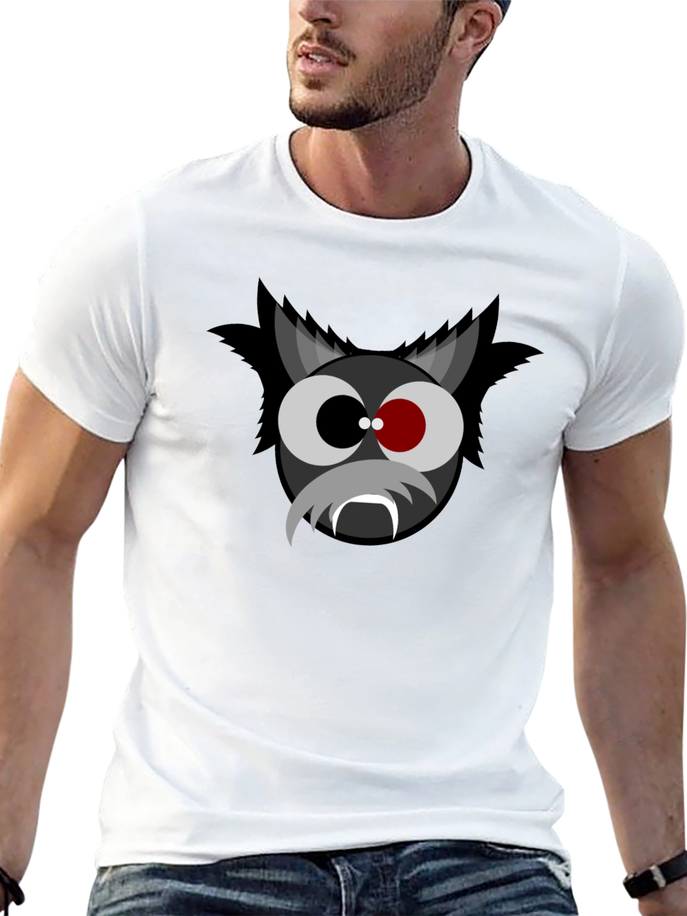 Cartoon Vampire T-Shirt - Black