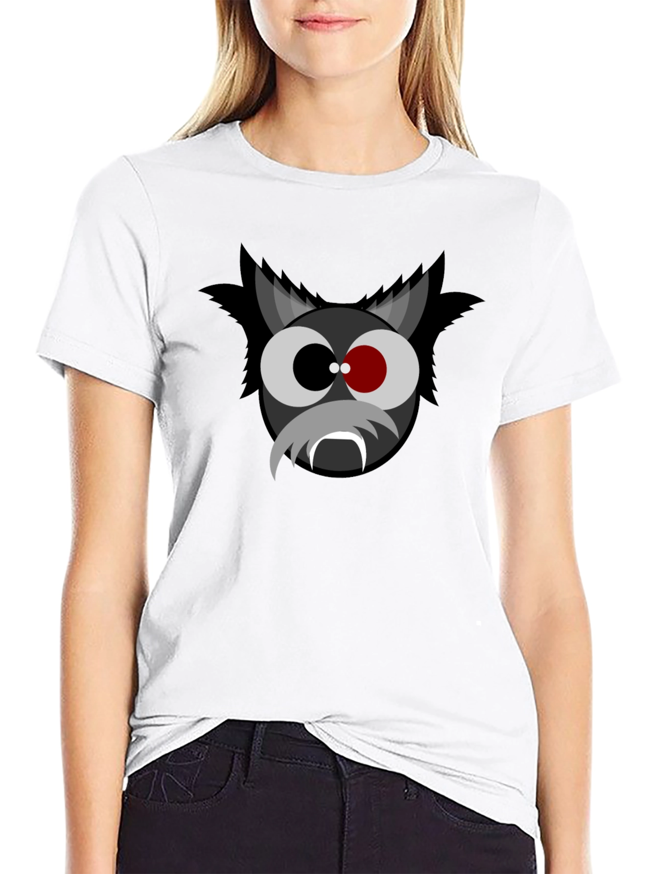 Cartoon Vampire T-Shirt - Black
