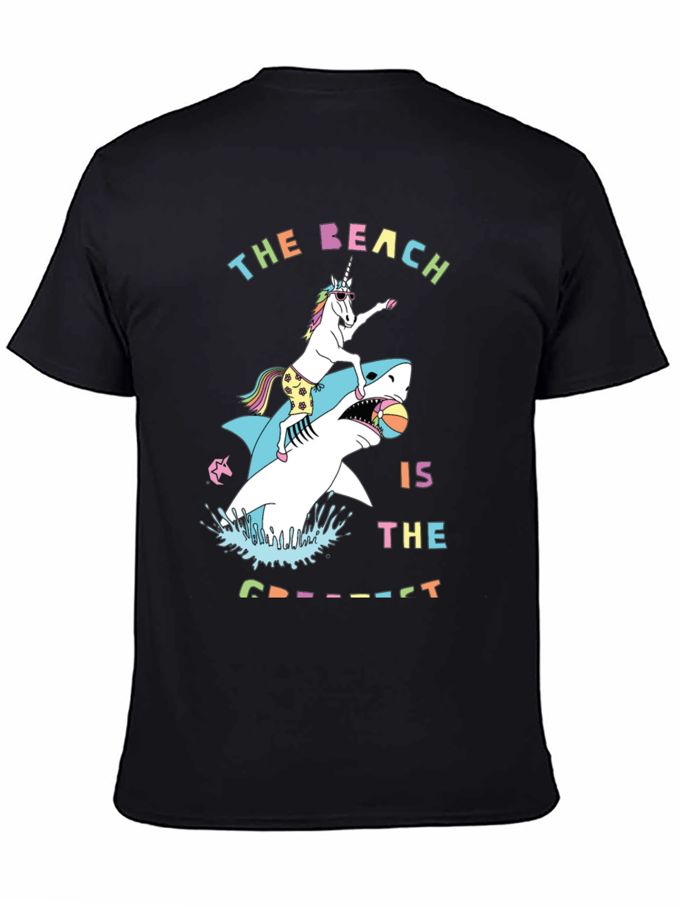 Unicorn Shark Beach T-Shirt - Greatest