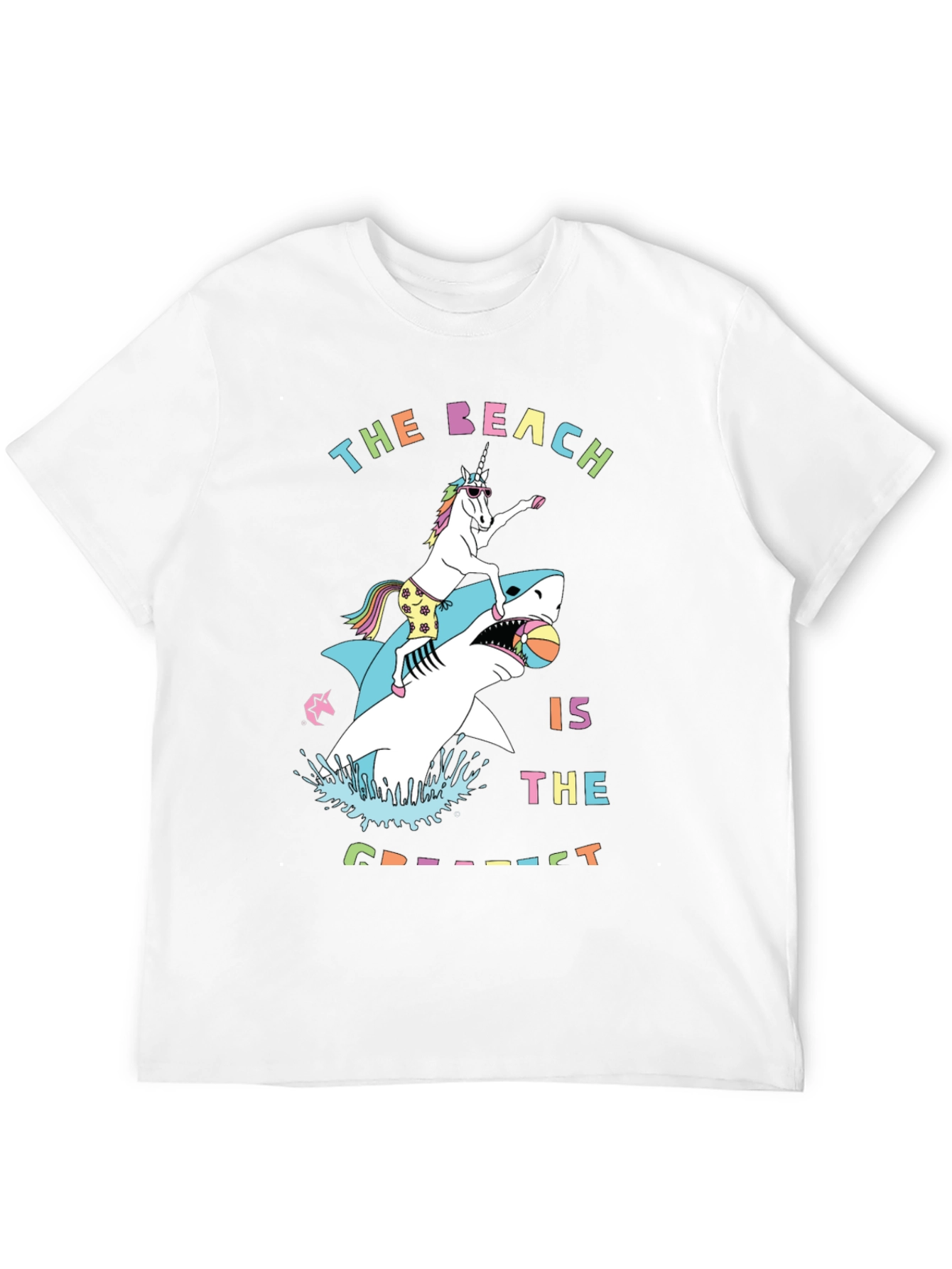 Unicorn Shark Beach T-Shirt - Greatest
