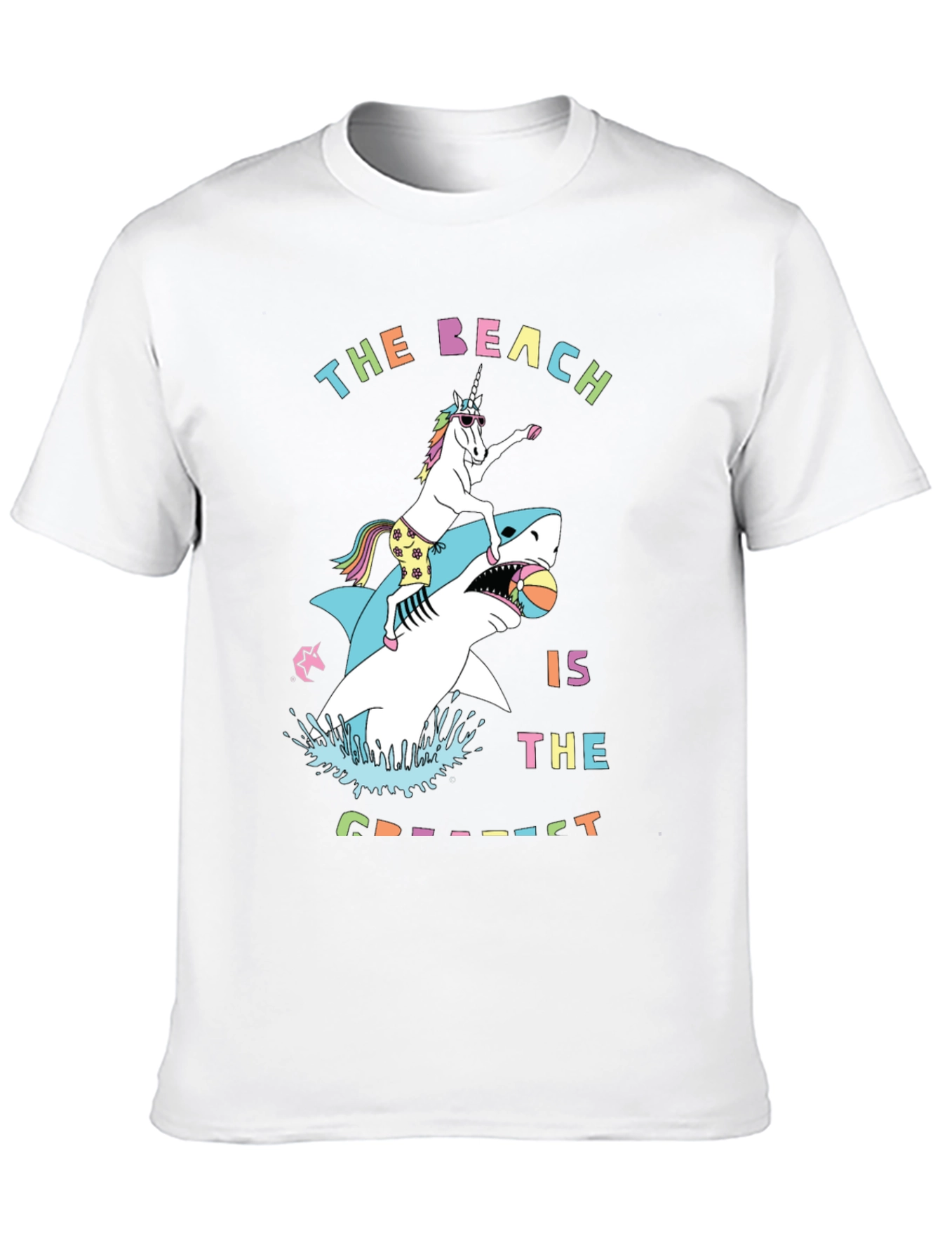 Unicorn Shark Beach T-Shirt - Greatest