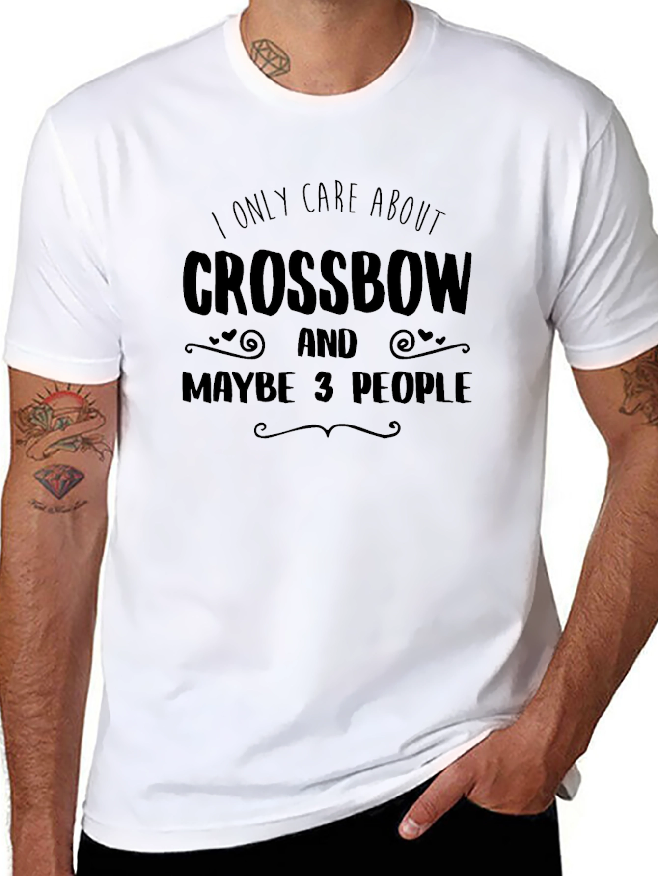 Crossbow Enthusiast T-Shirt: Only Care About Crossbows