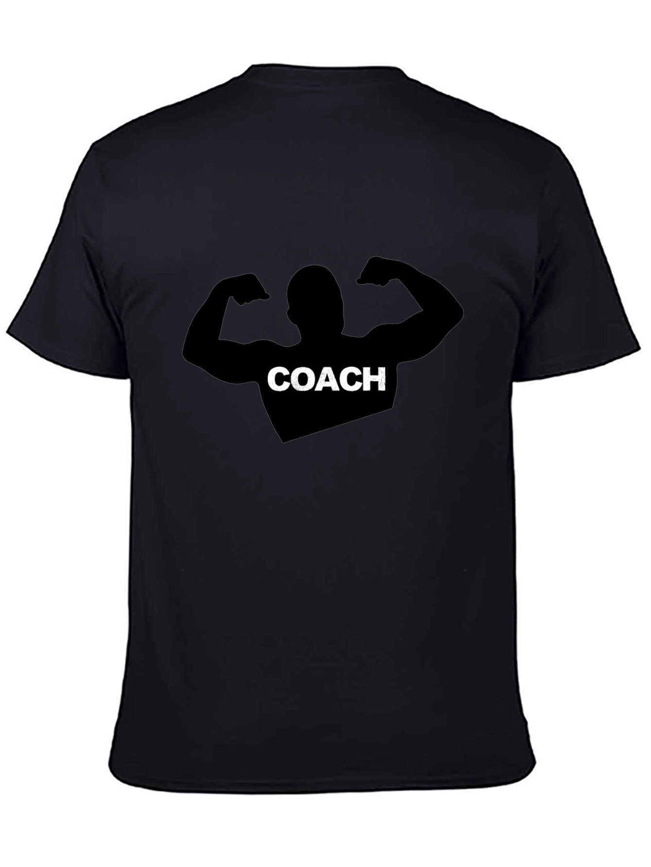 Coach Graphic Tee - Black Cotton Training Shirt