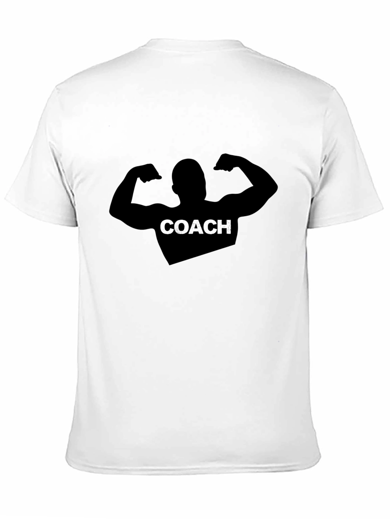Coach Graphic Tee - Black Cotton Training Shirt