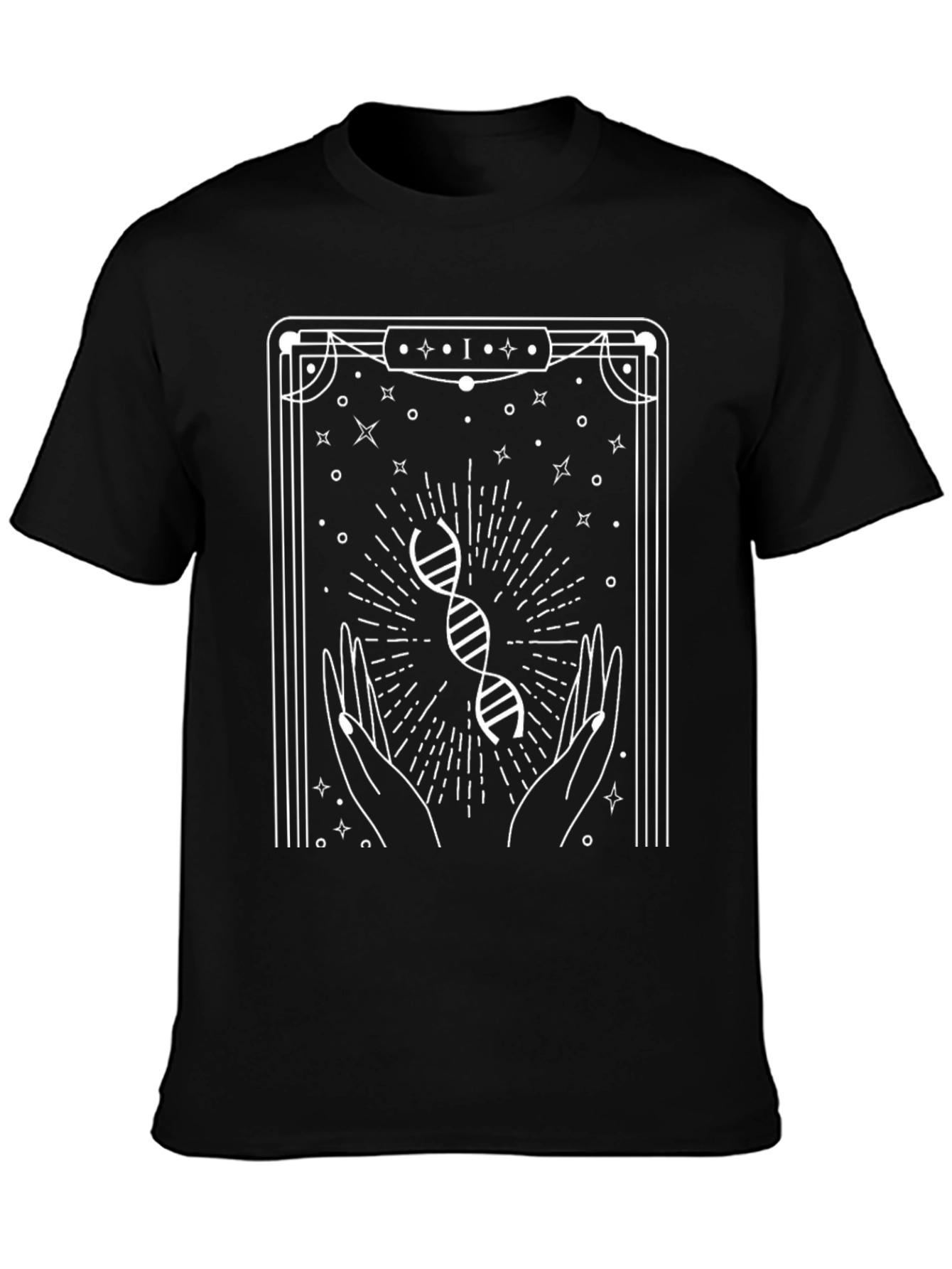 DNA Hands Black Graphic Tee