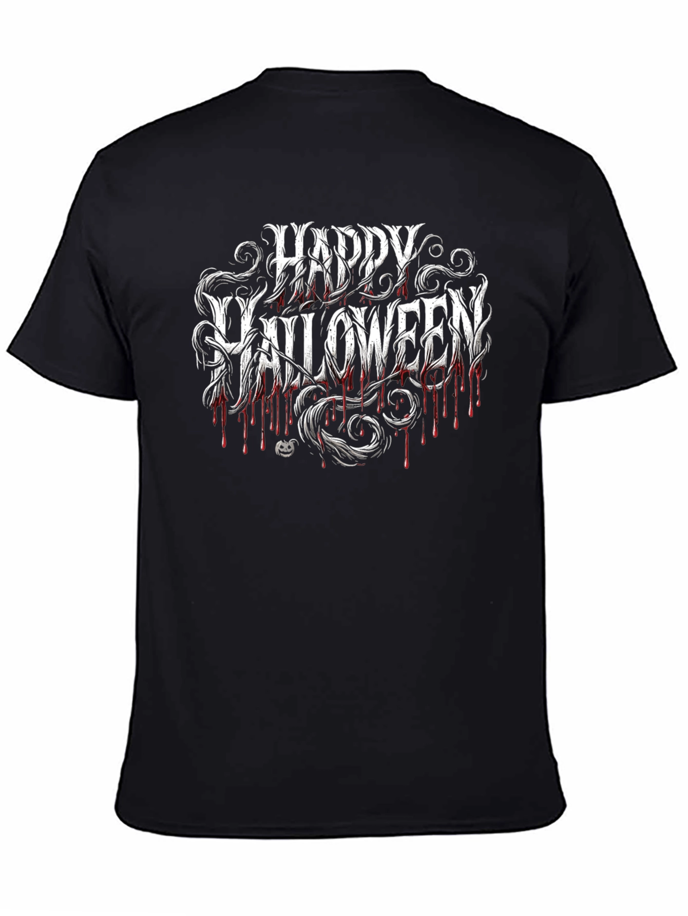 Happy Halloween Graphic Tee - Mens Black T-Shirt